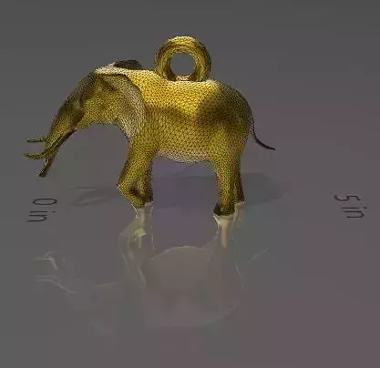 Elephant Pendant 3D print model