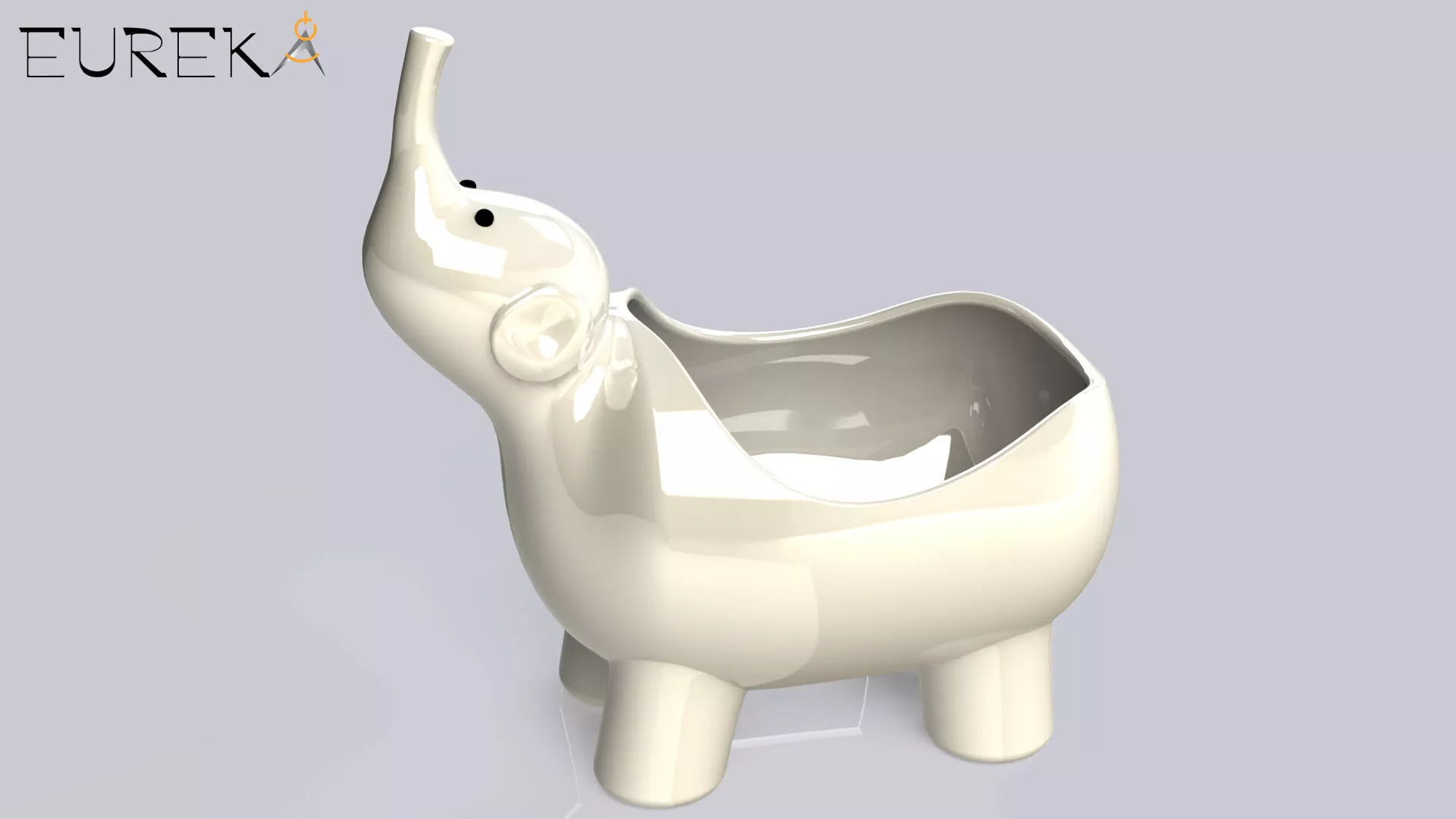 Elephant flowerpot 3D print model