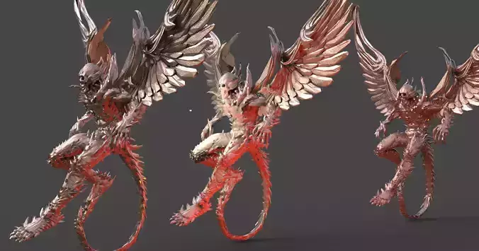 Scull Dante Demon acolyte Winged
