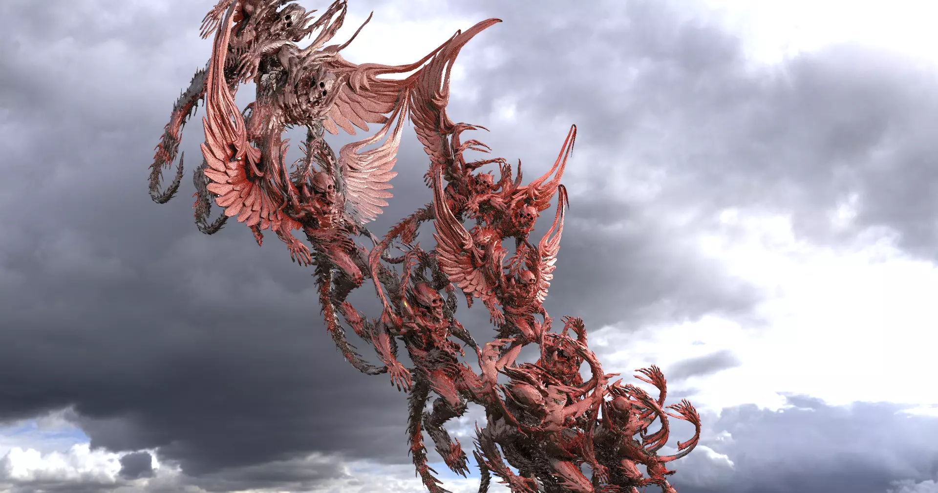 Scull Dante Demon acolyte army  3D model_0