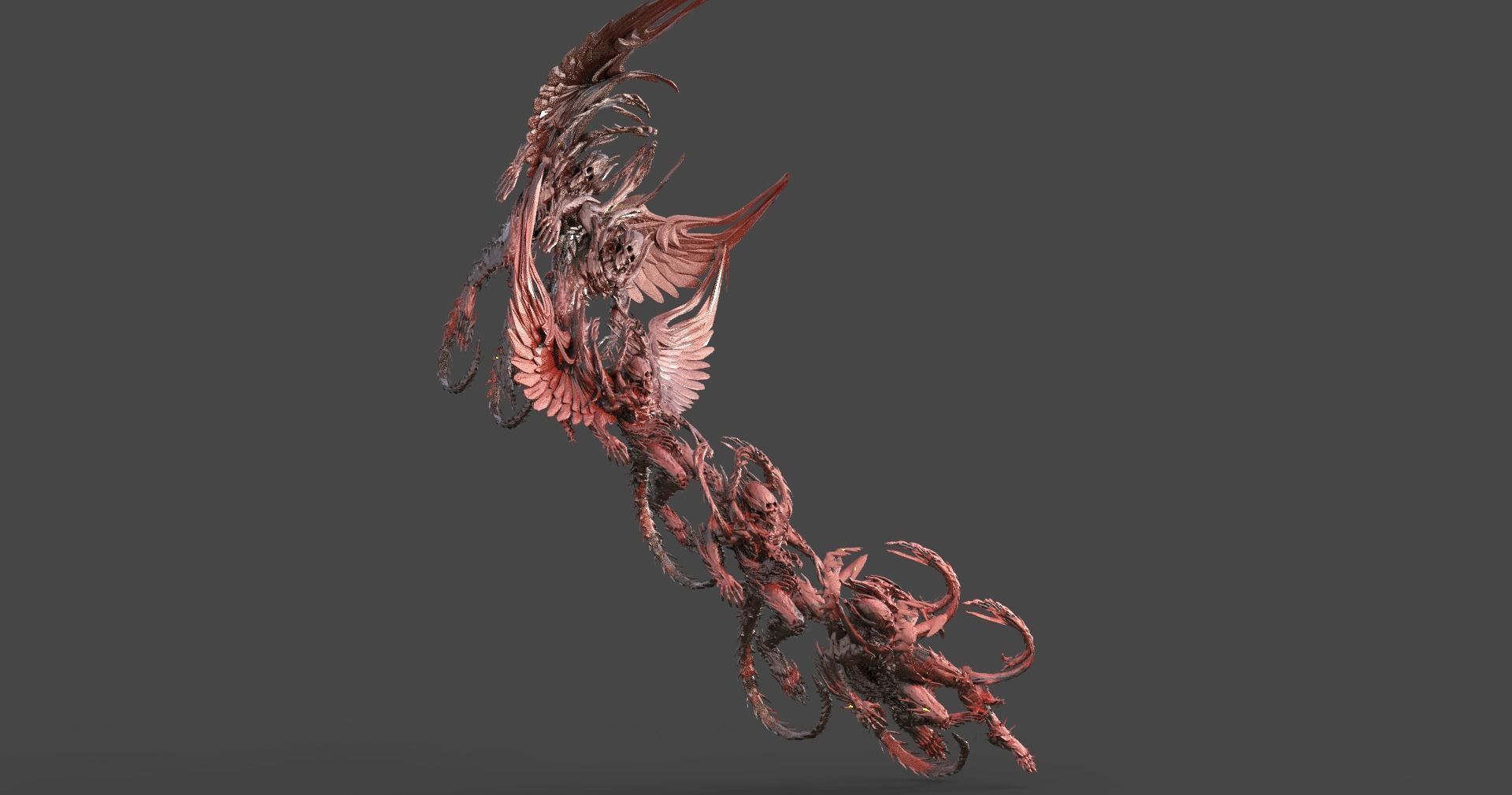 Dantes Inferno Monster swarm 3D model_1