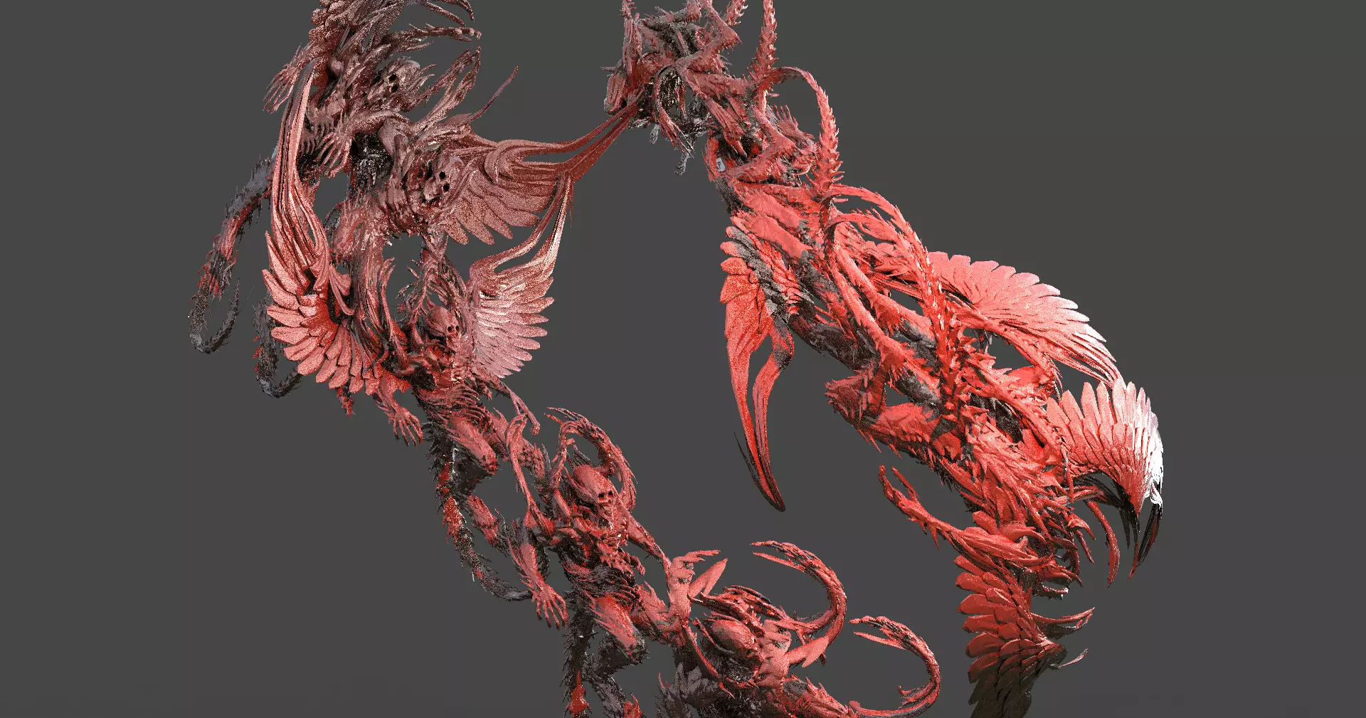 Dantes Inferno Monster swarm 3D model_0