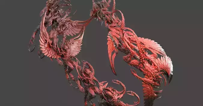 Dantes Inferno Monster swarm 3D model