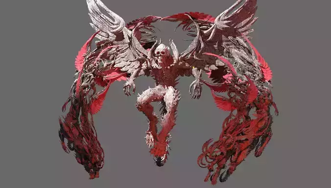 Dantes Inferno Dark legion Nephilim Archway 3D model