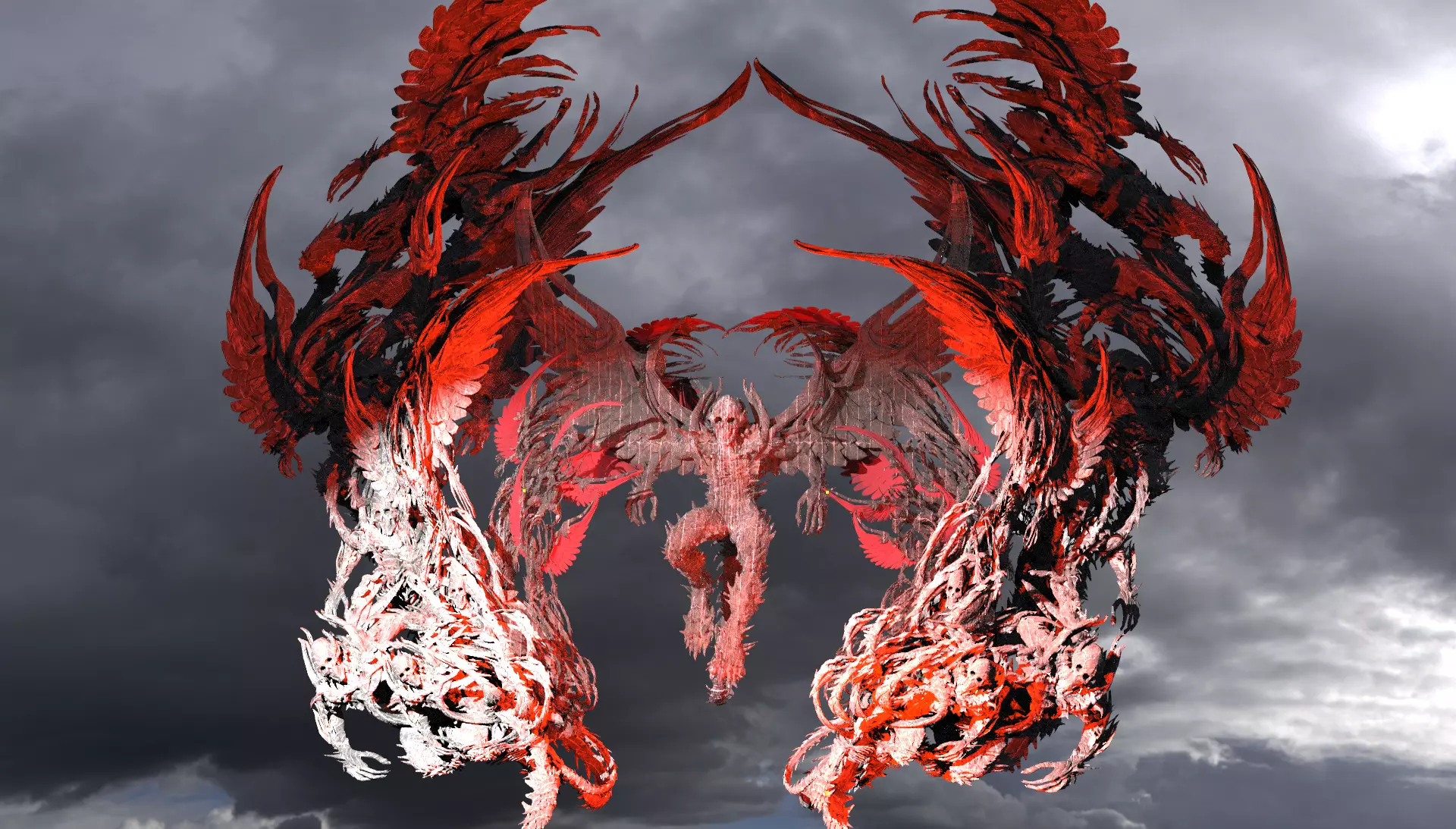 Dantes Inferno Dark legion Kitbash 3D model_0