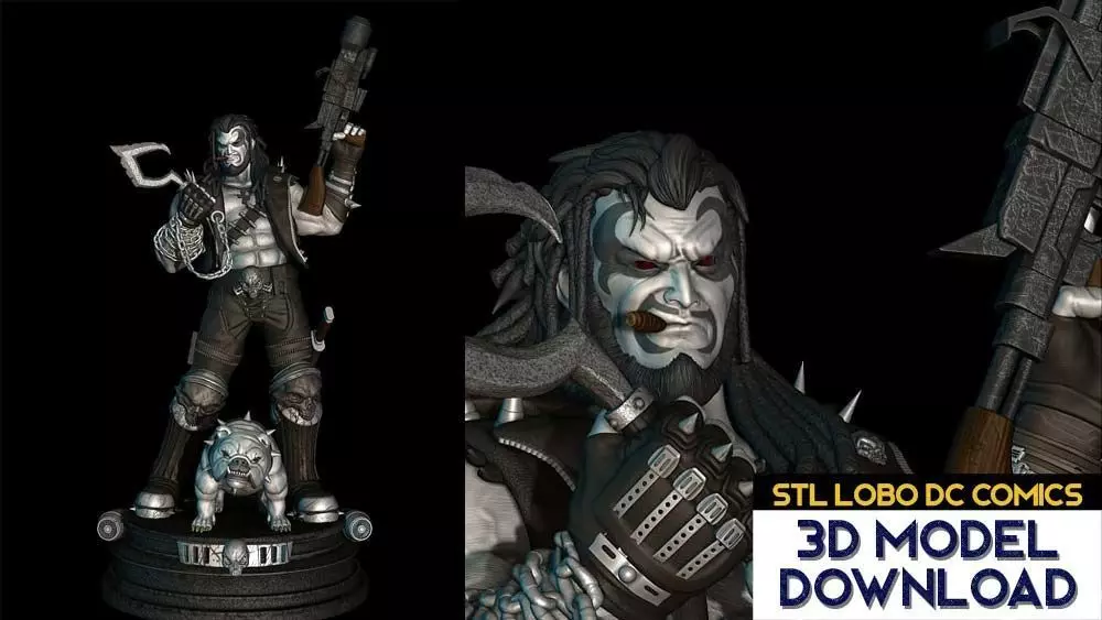 Lobo and Dawg dioram 3d STL files 3d printing fanart 3D print model_0