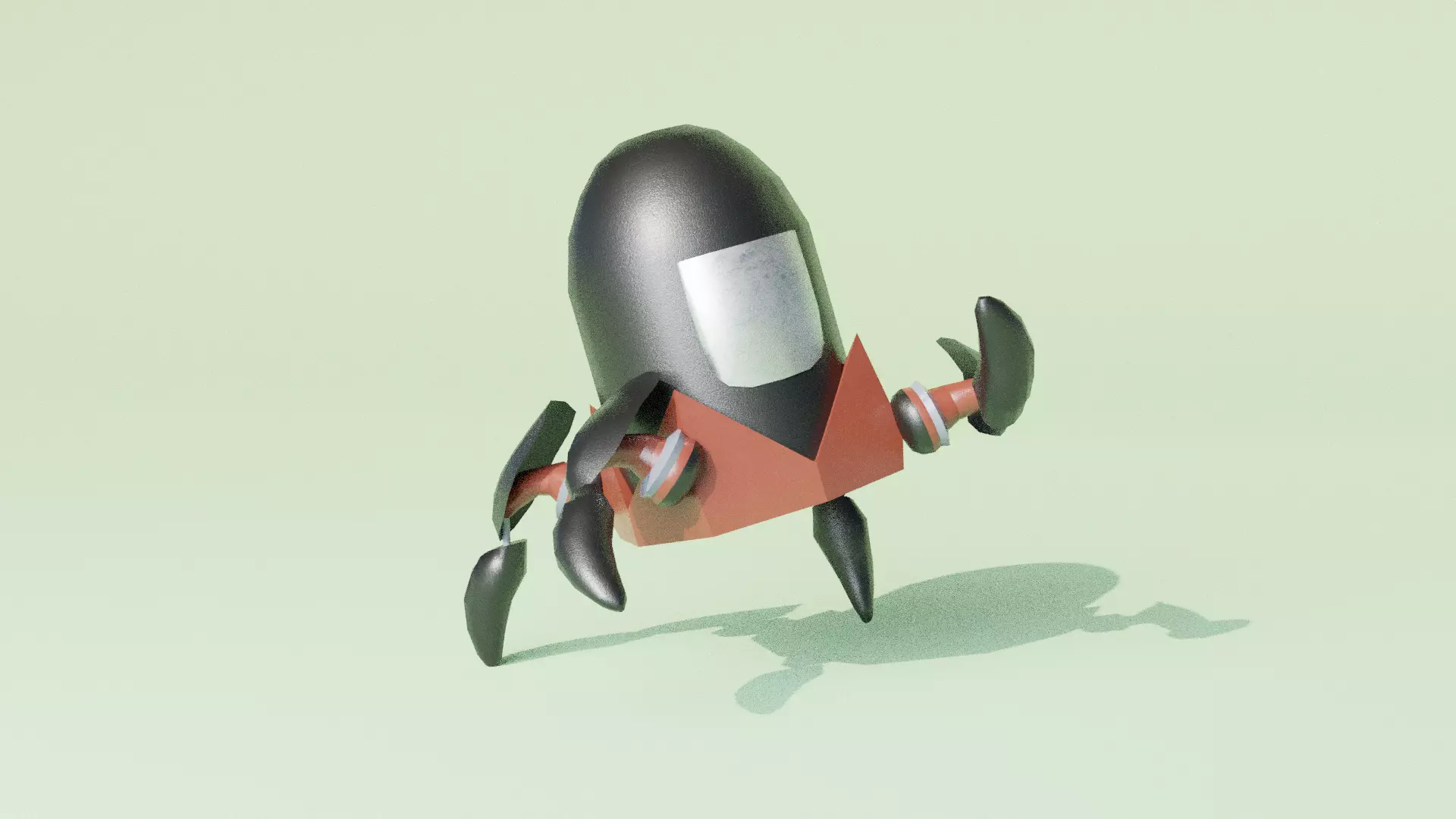 Spider Bot Low-poly 3D model
