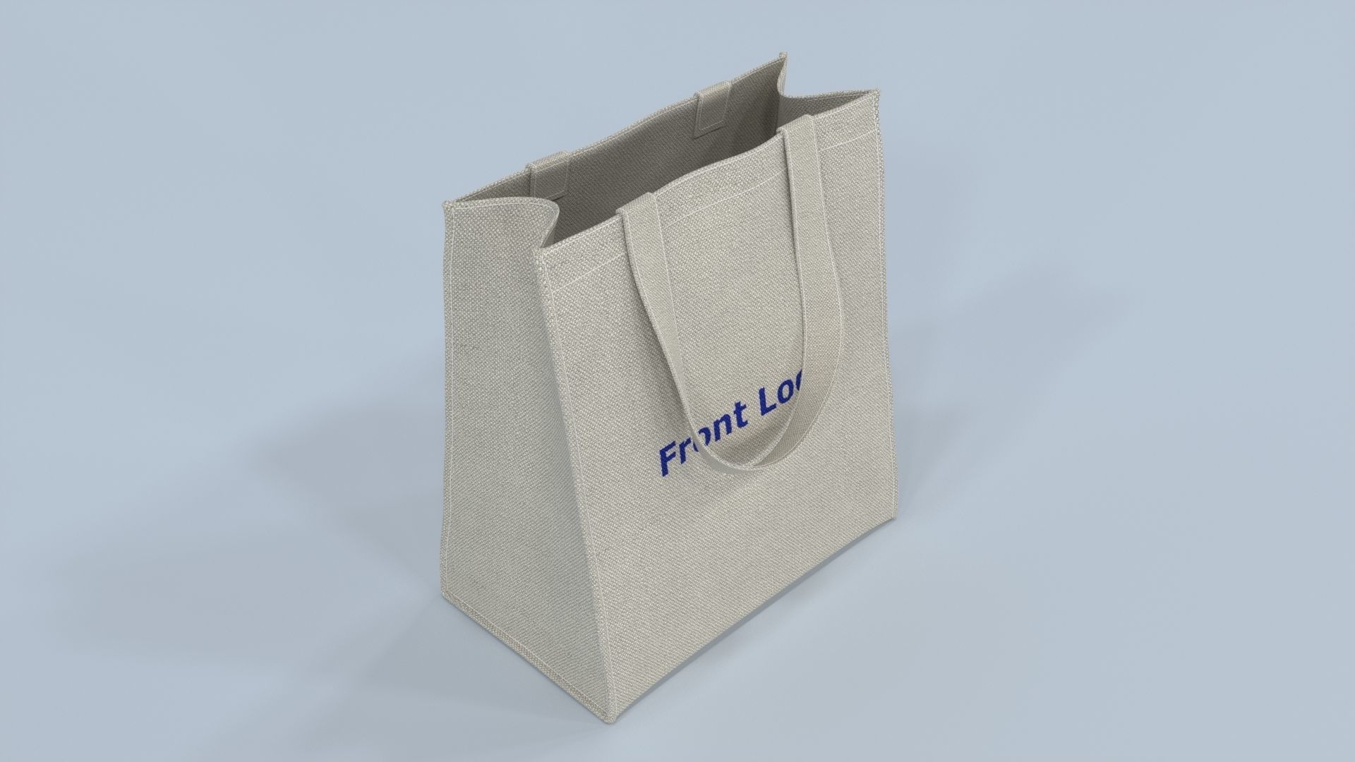 Tote Bag Low-poly 3D model_3