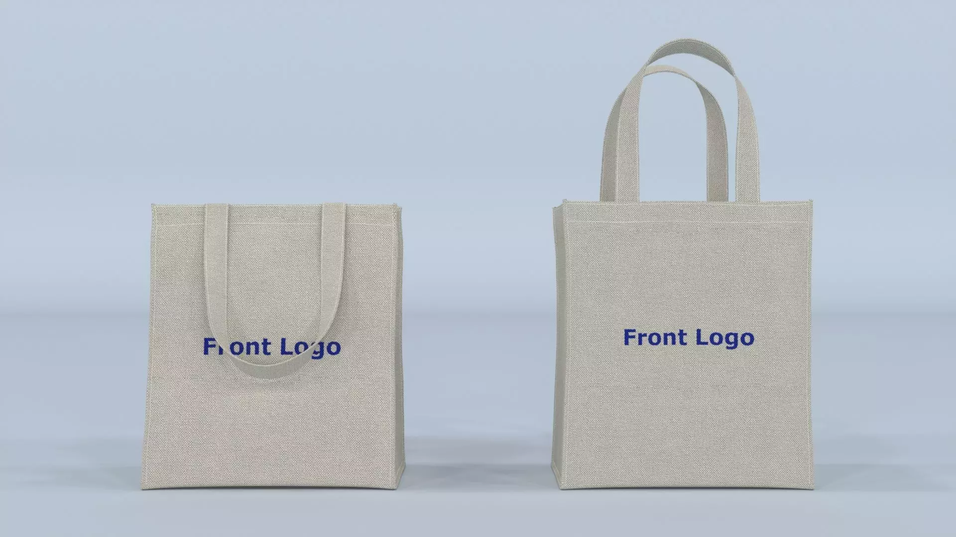 Tote Bag Low-poly 3D model_0