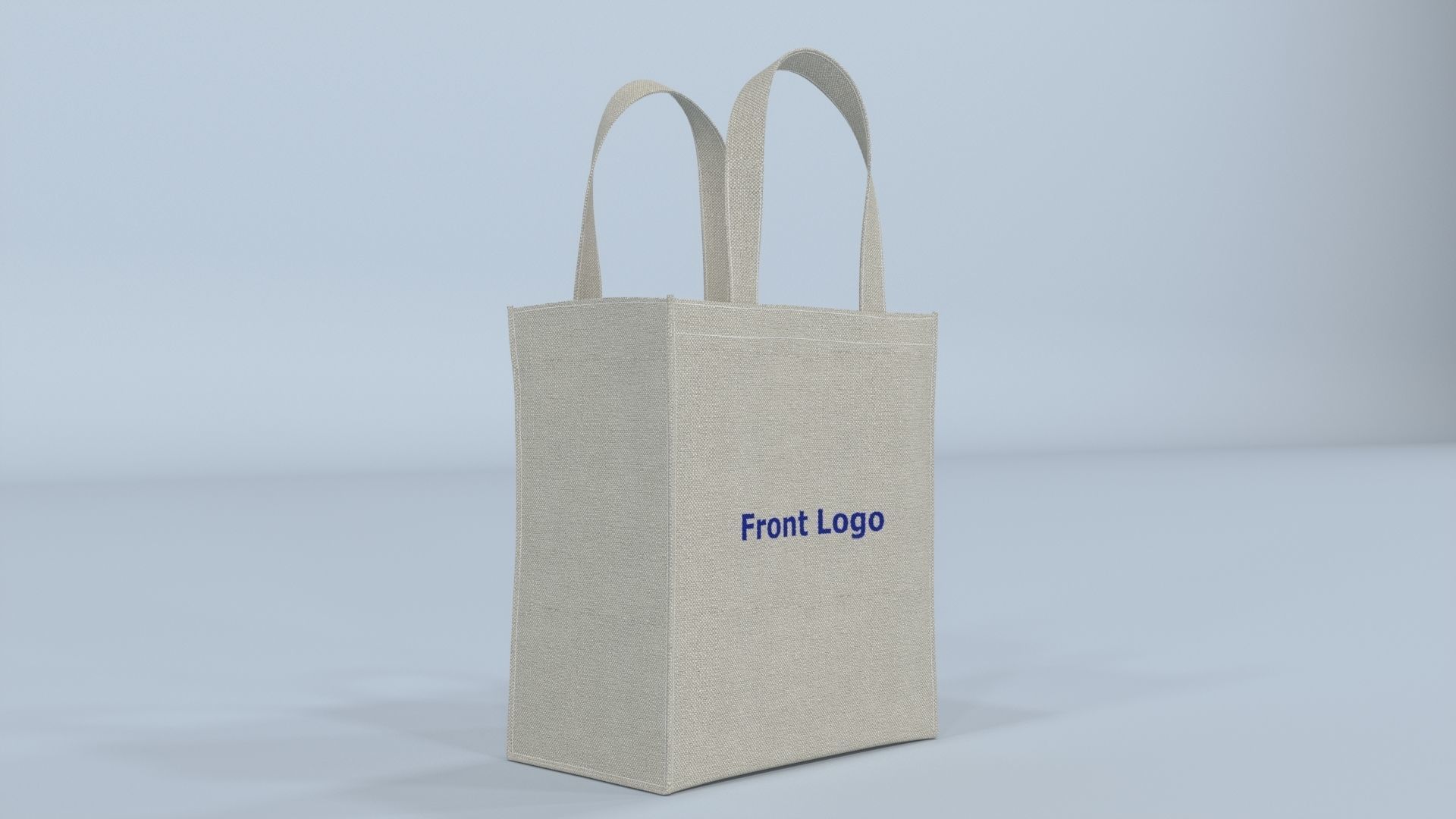 Tote Bag Low-poly 3D model_5