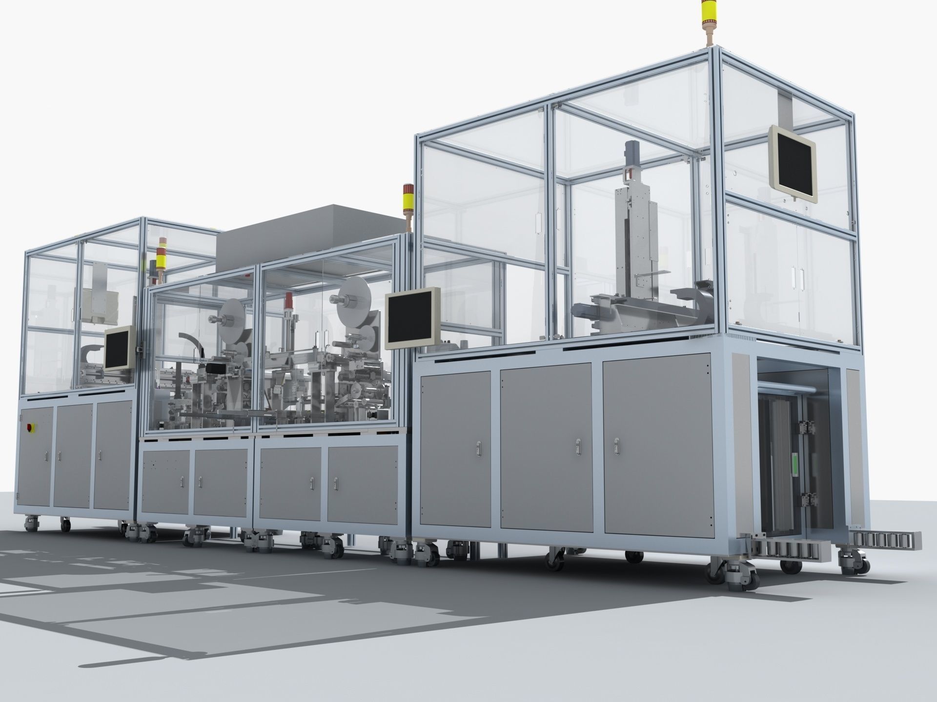 Industrial Equipment 14 - Fully Automatic Application Line 3D model_5