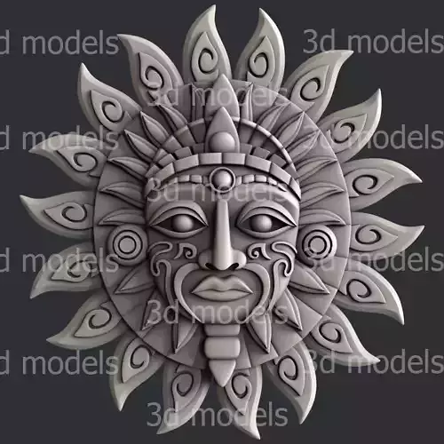 3d STL models for CNC router or 3dprinter polynesiasuntotem P486 3D model
