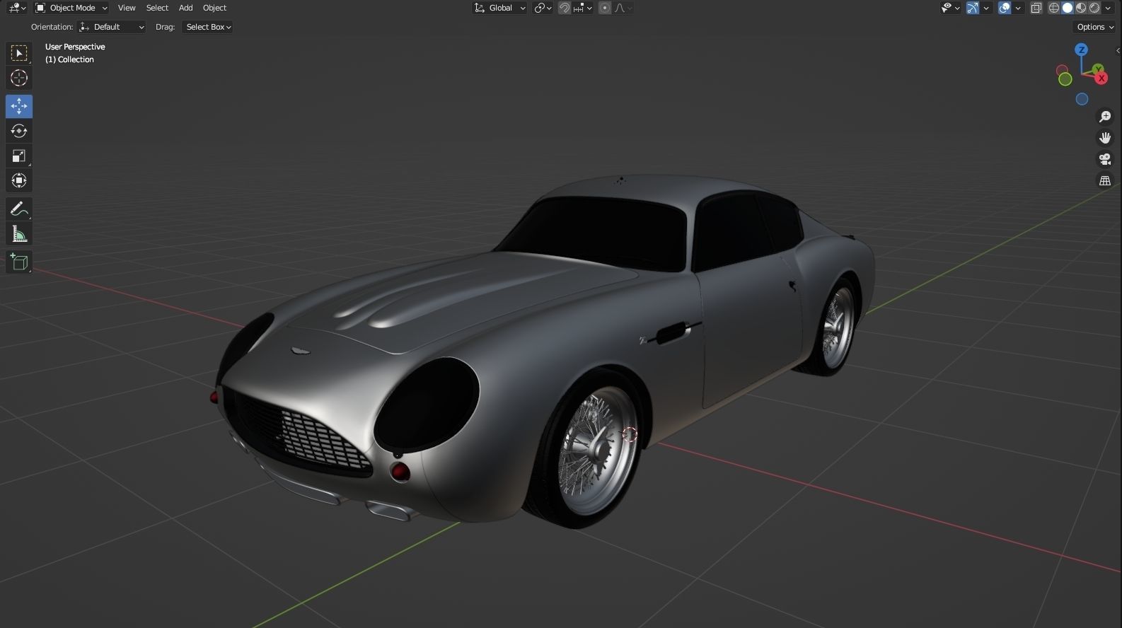 Aston Martin DB4 GT 1960 Low-poly 3D model_24