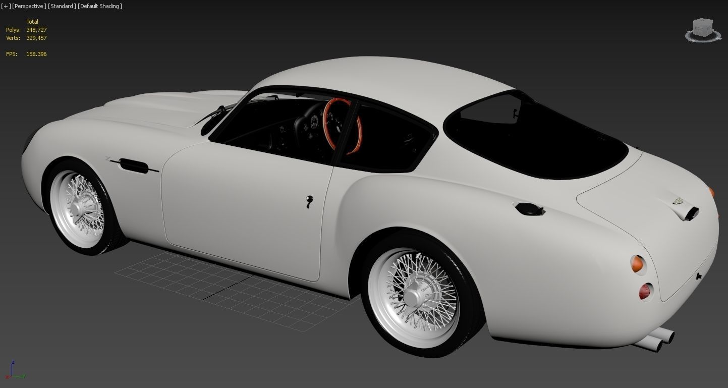 Aston Martin DB4 GT 1960 Low-poly 3D model_28