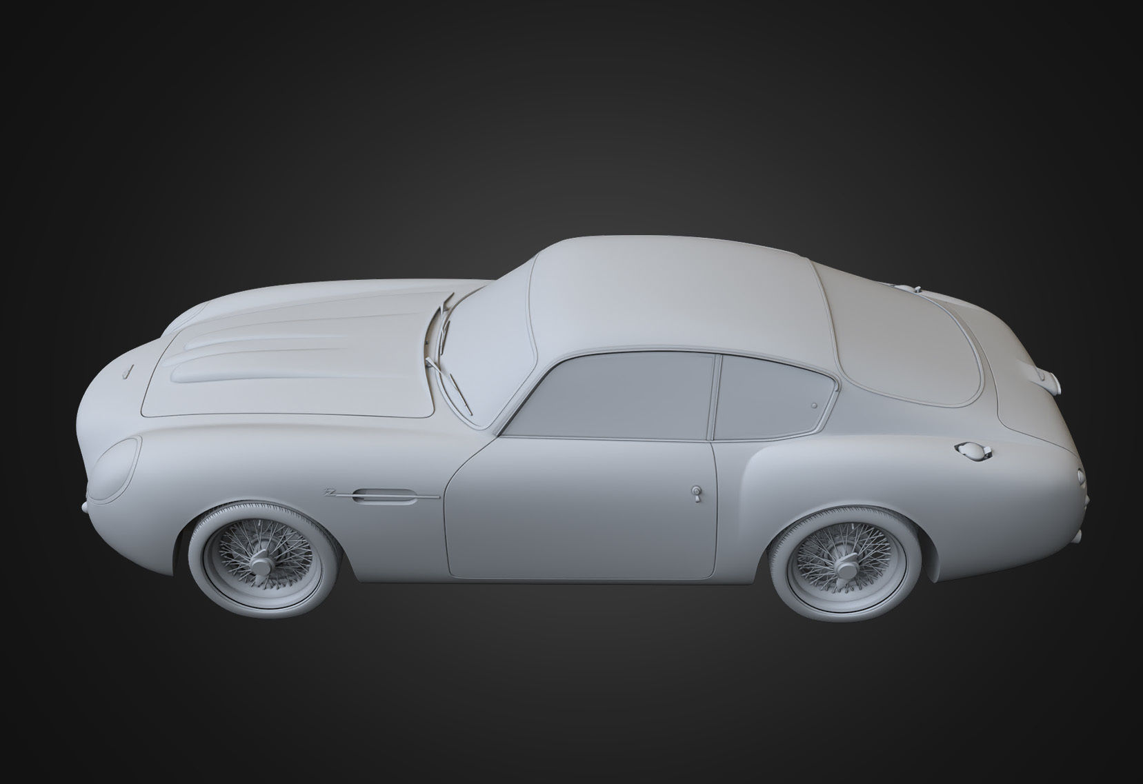 Aston Martin DB4 GT 1960 Low-poly 3D model_18