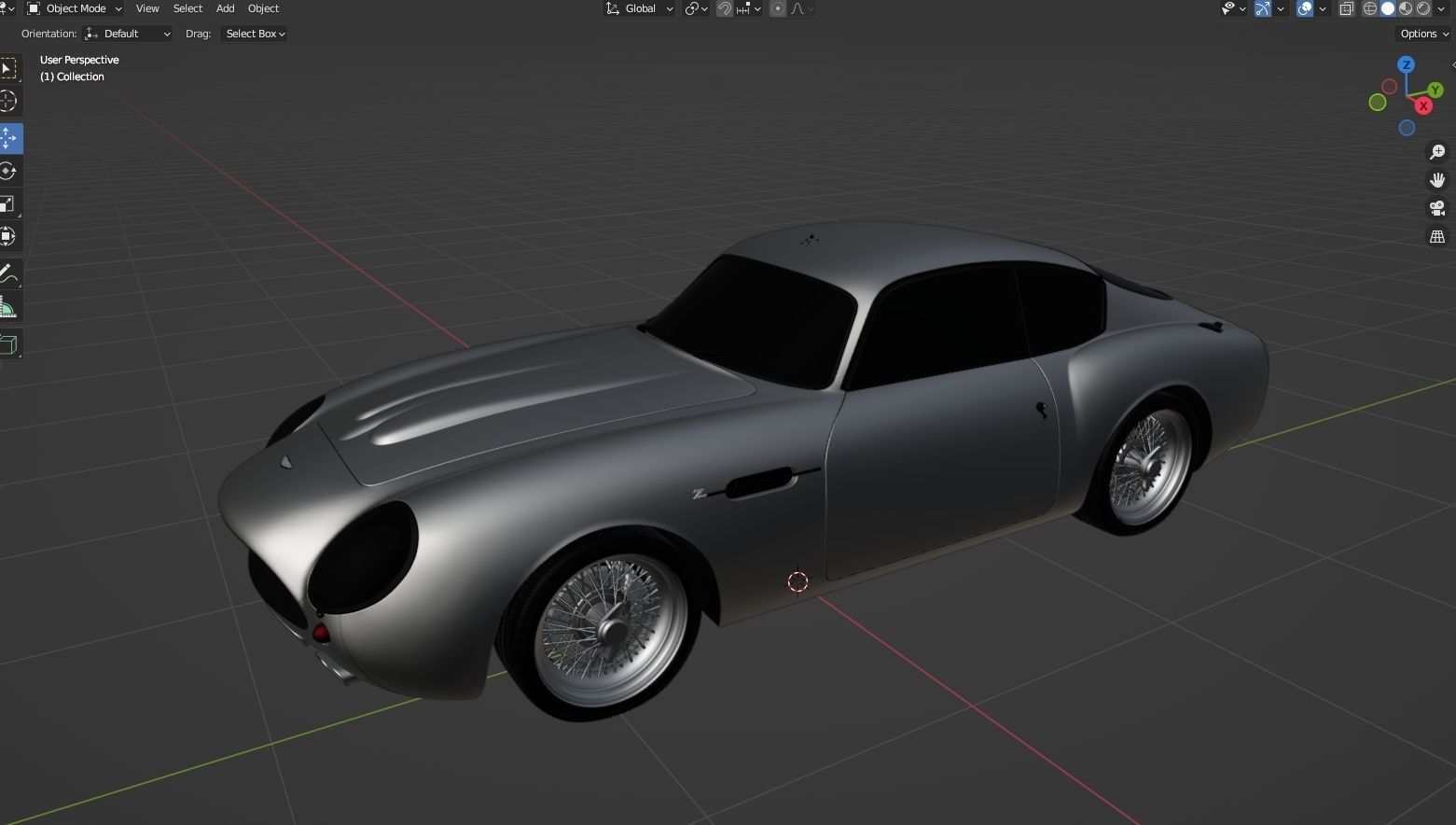 Aston Martin DB4 GT 1960 Low-poly 3D model_21