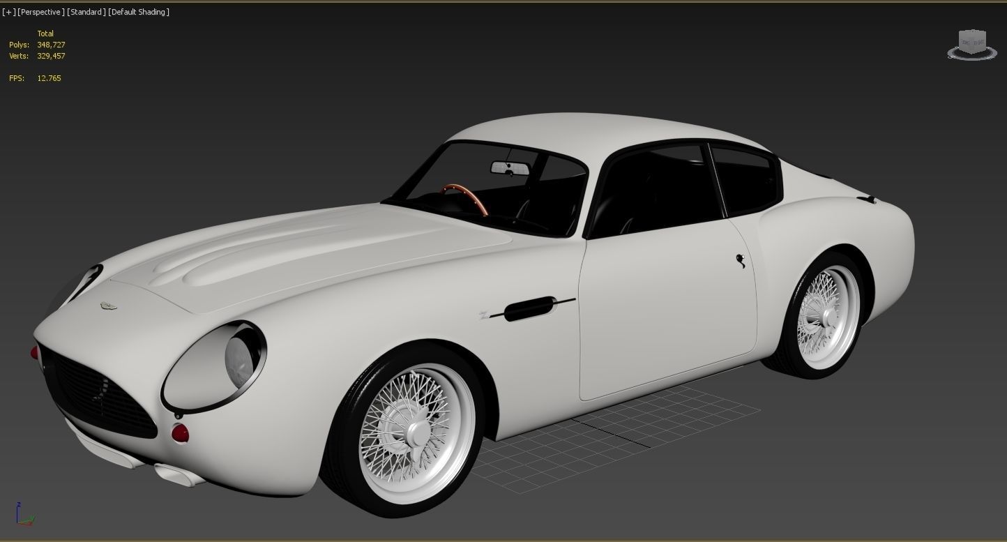 Aston Martin DB4 GT 1960 Low-poly 3D model_25