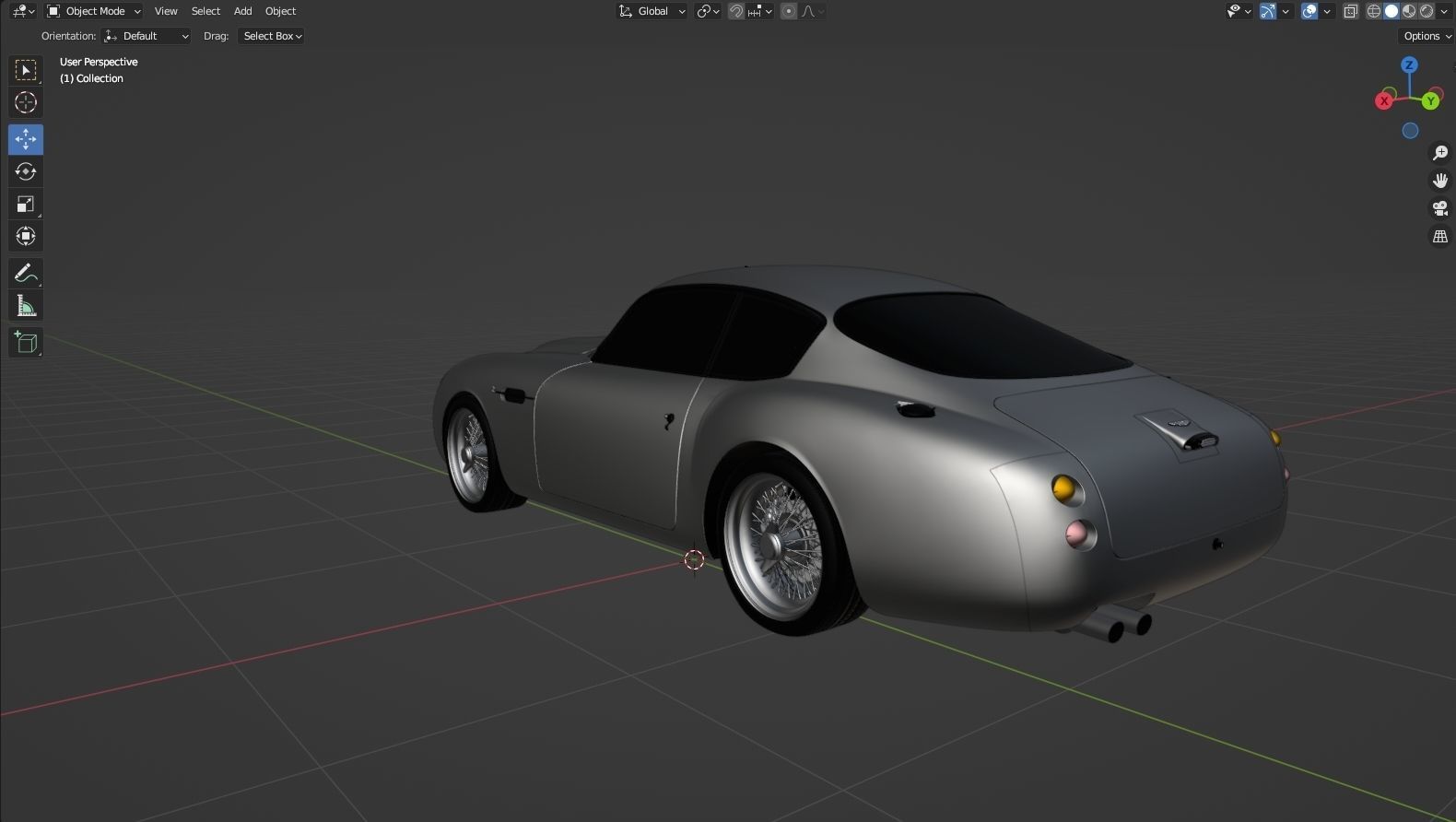 Aston Martin DB4 GT 1960 Low-poly 3D model_23