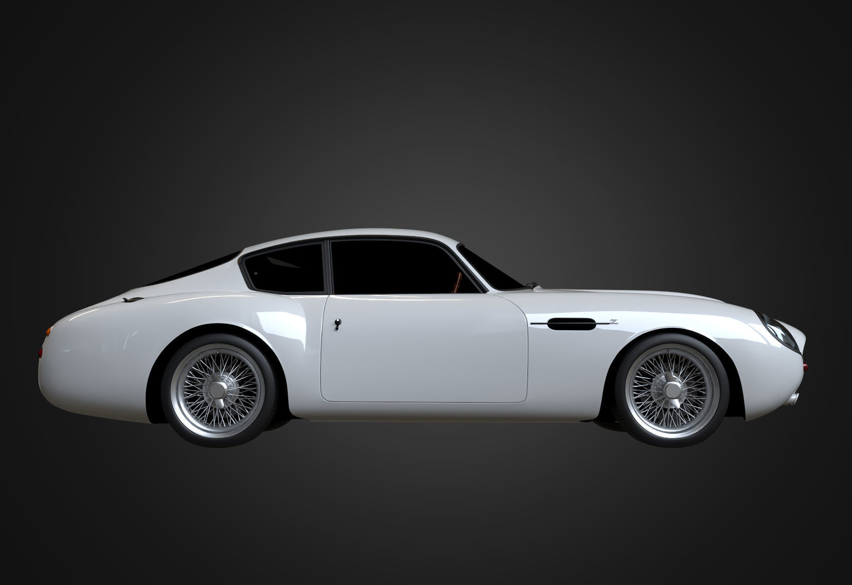 Aston Martin DB4 GT 1960 Low-poly 3D model_3