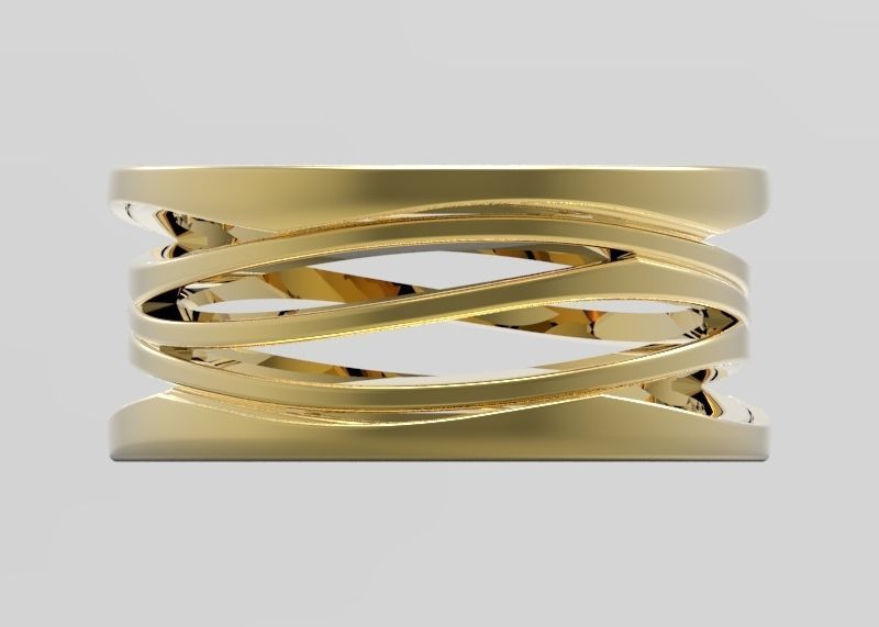 Bzero1 Ring Without Stone 3D print model_1