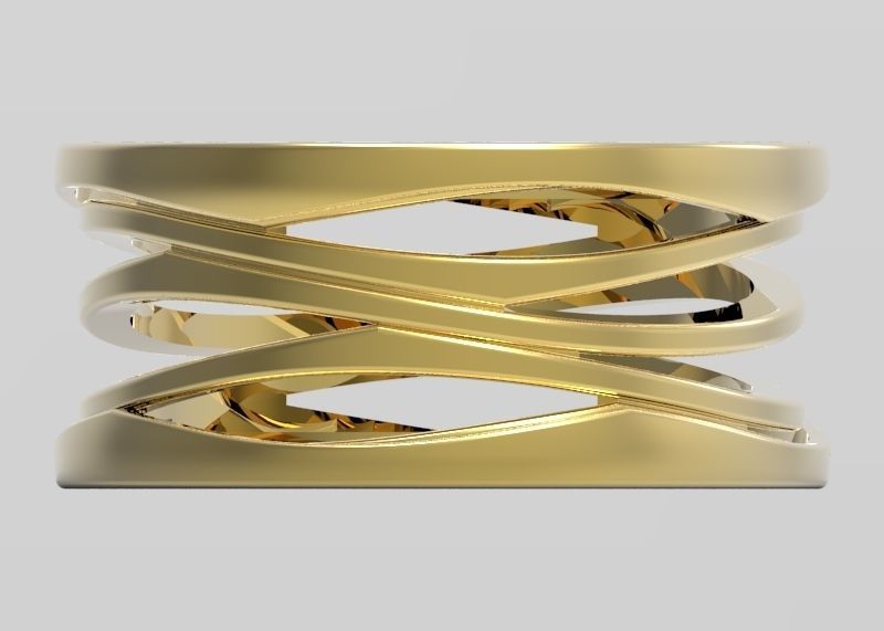 Bzero1 Ring Without Stone 3D print model_2