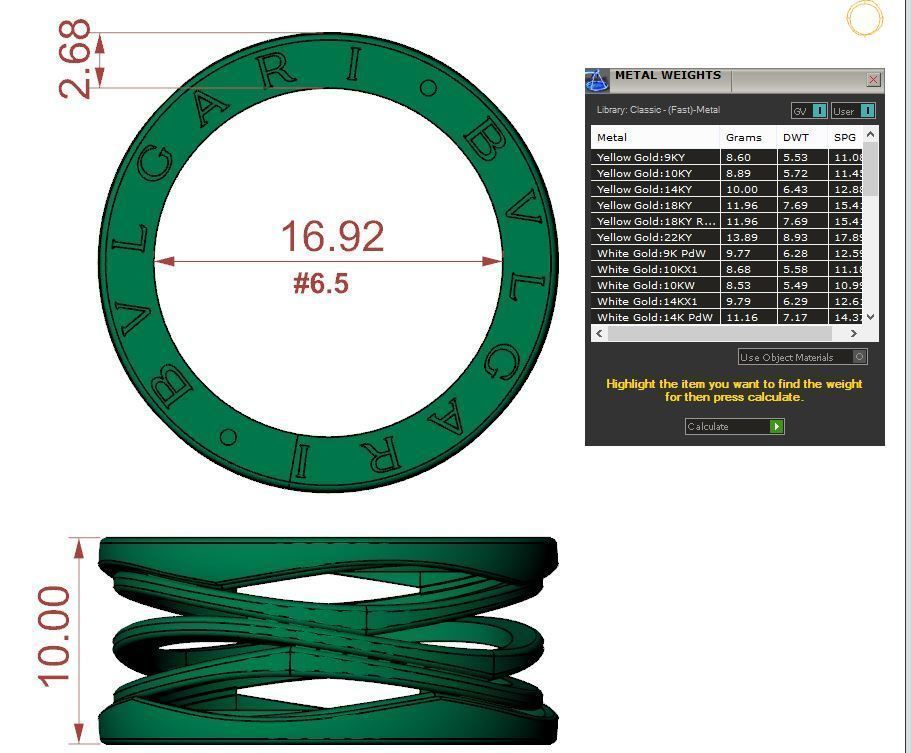 Bzero1 Ring Without Stone 3D print model_4