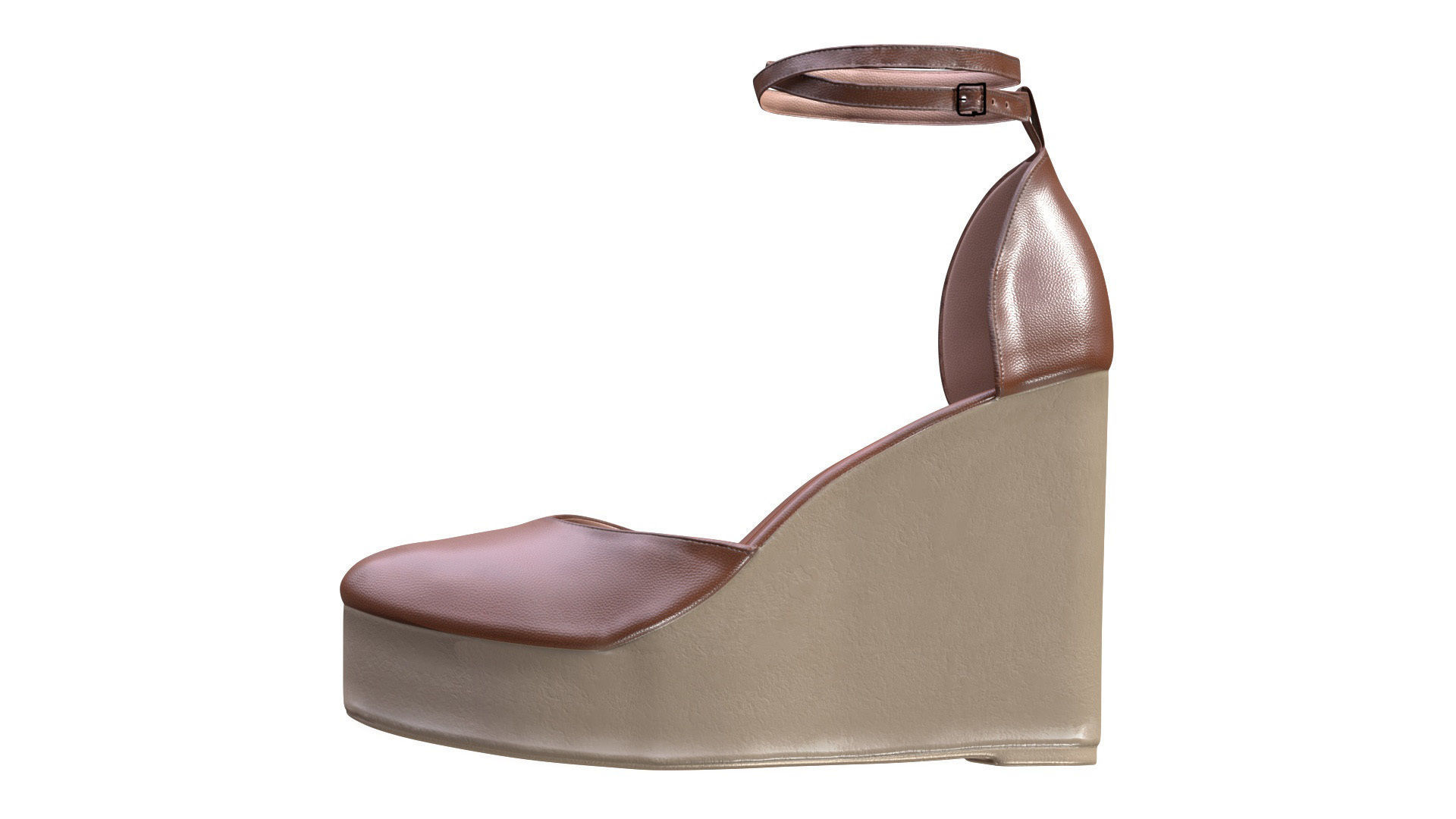 Shoes Low-poly 3D model_8