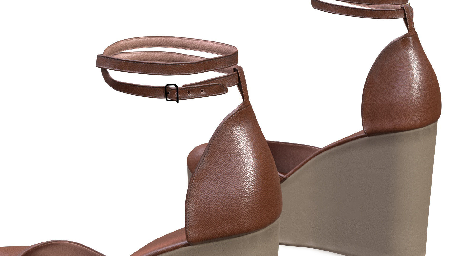 Shoes Low-poly 3D model_5