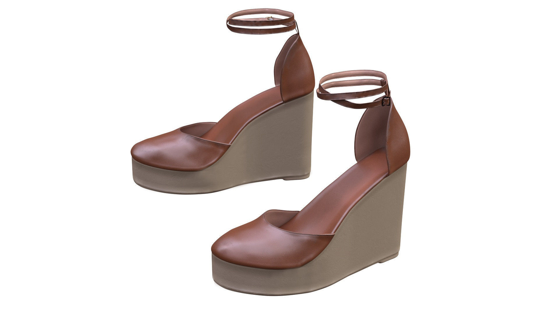 Shoes Low-poly 3D model_1