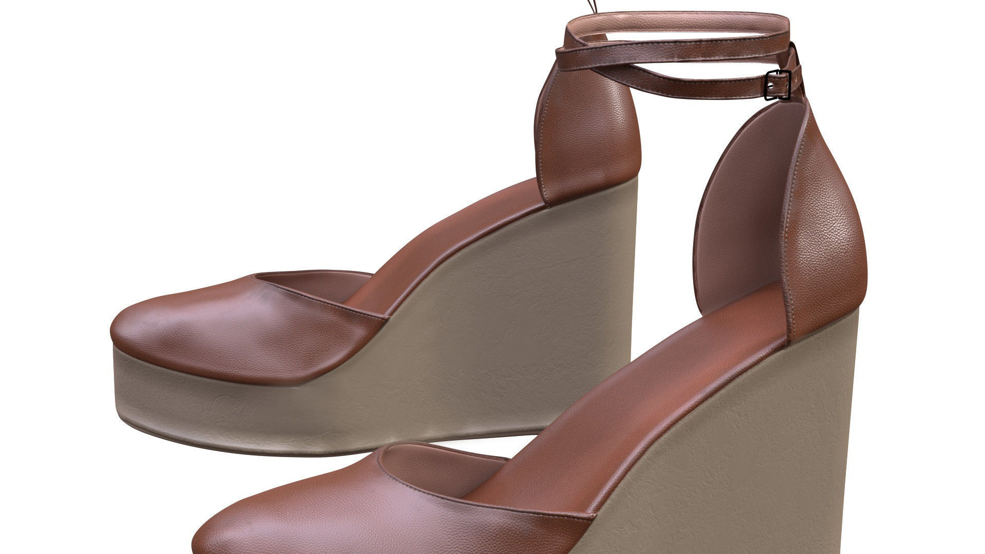 Shoes Low-poly 3D model_4