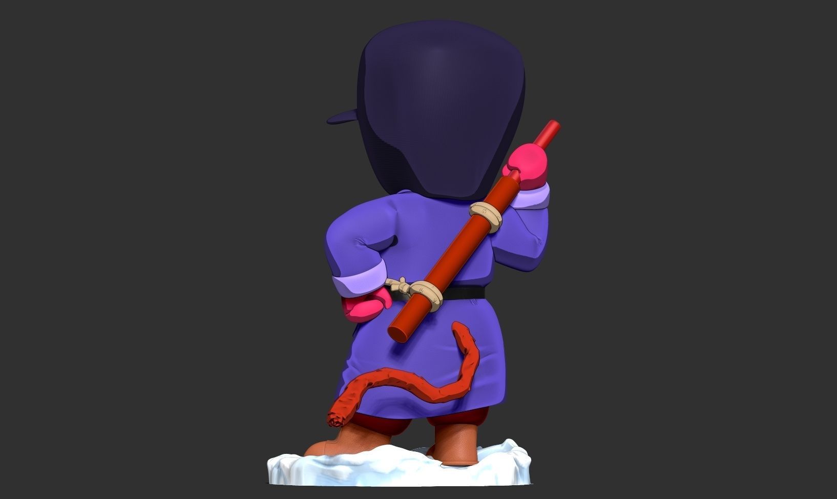 Kid Goku in Winter Outfit 3D print model_7