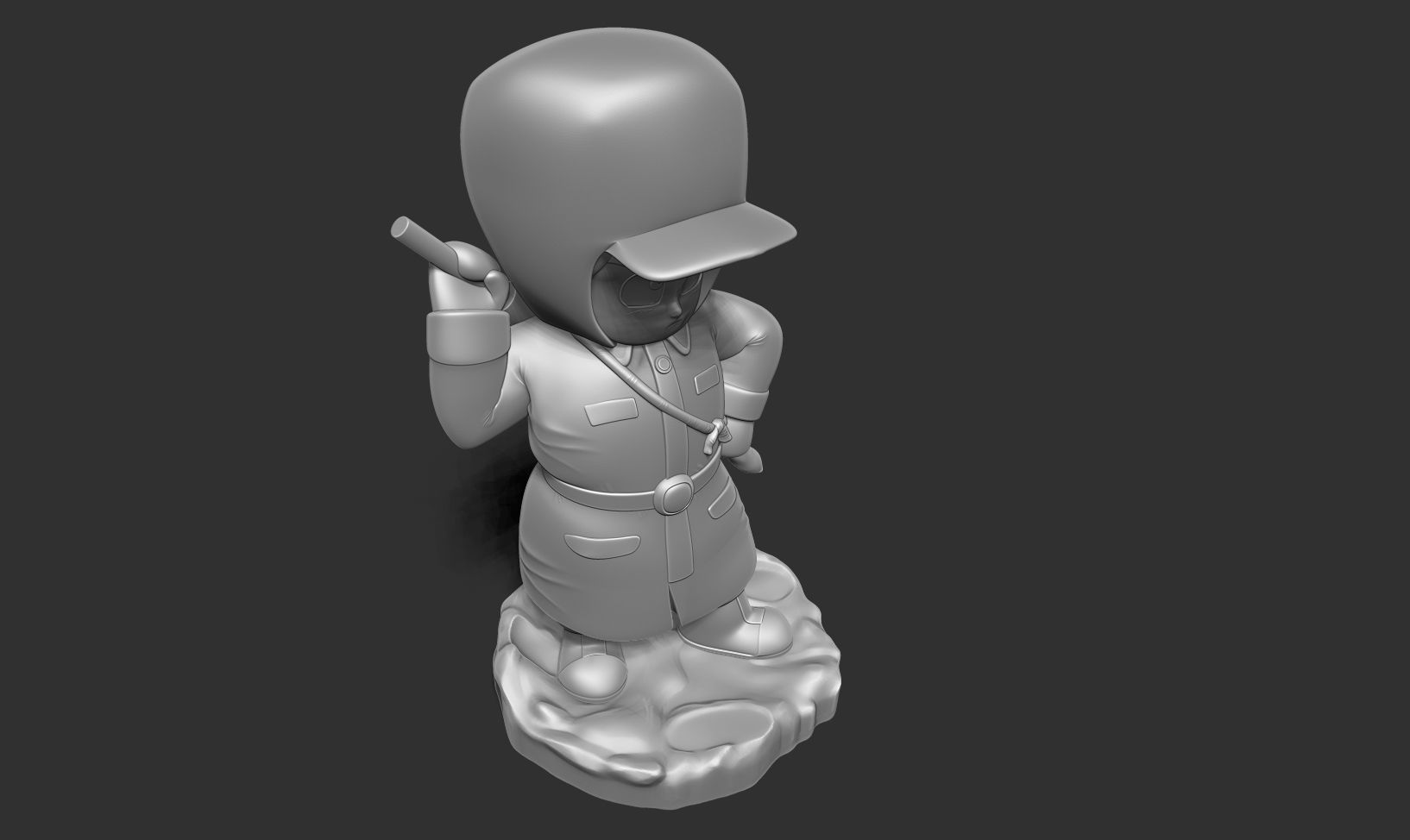 Kid Goku in Winter Outfit 3D print model_16