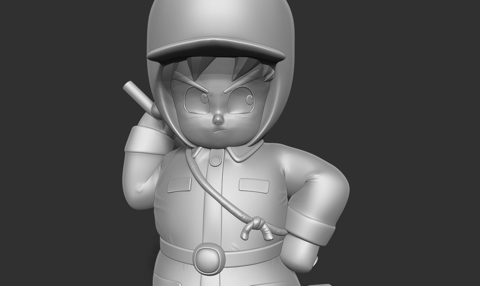 Kid Goku in Winter Outfit 3D print model_9