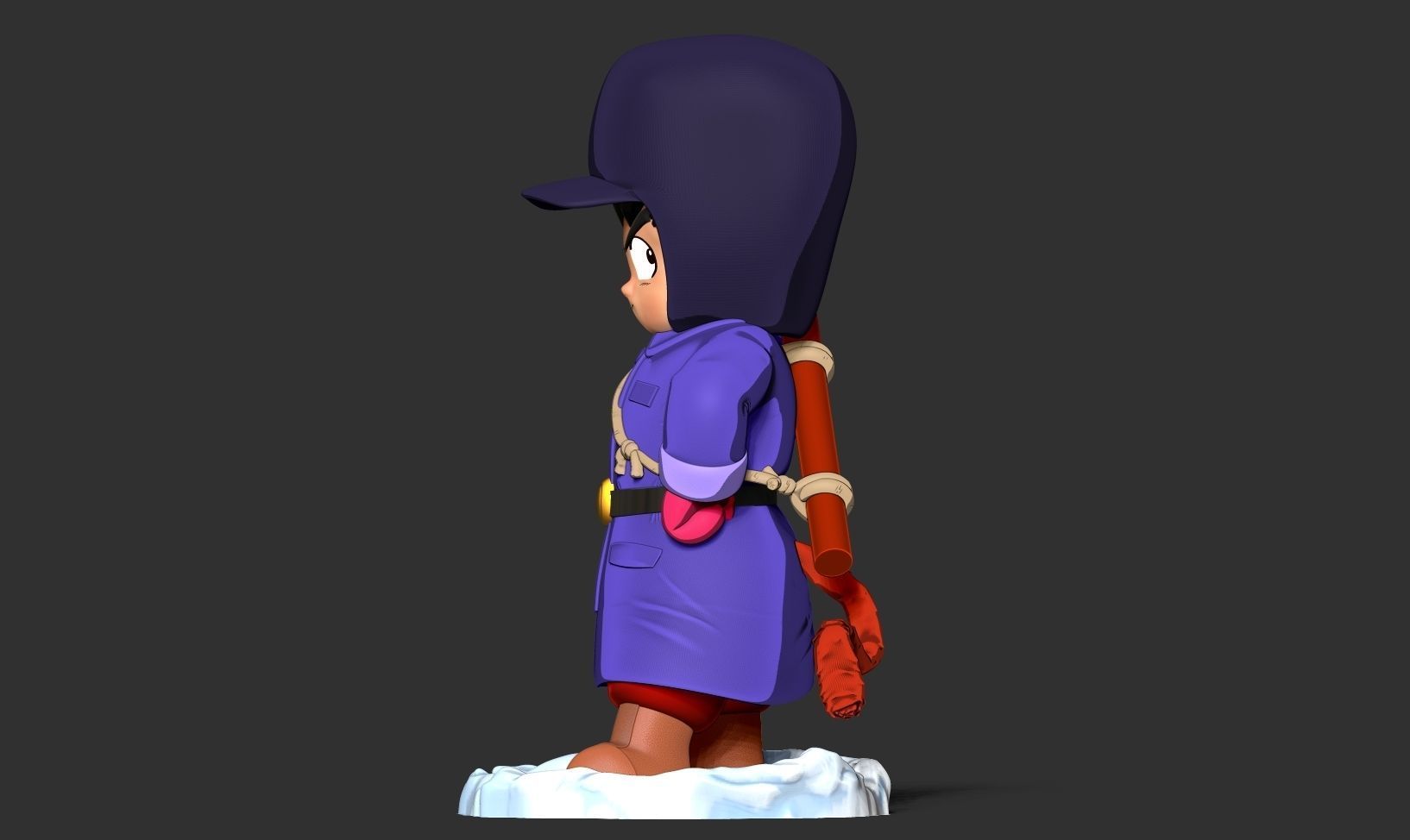 Kid Goku in Winter Outfit 3D print model_11