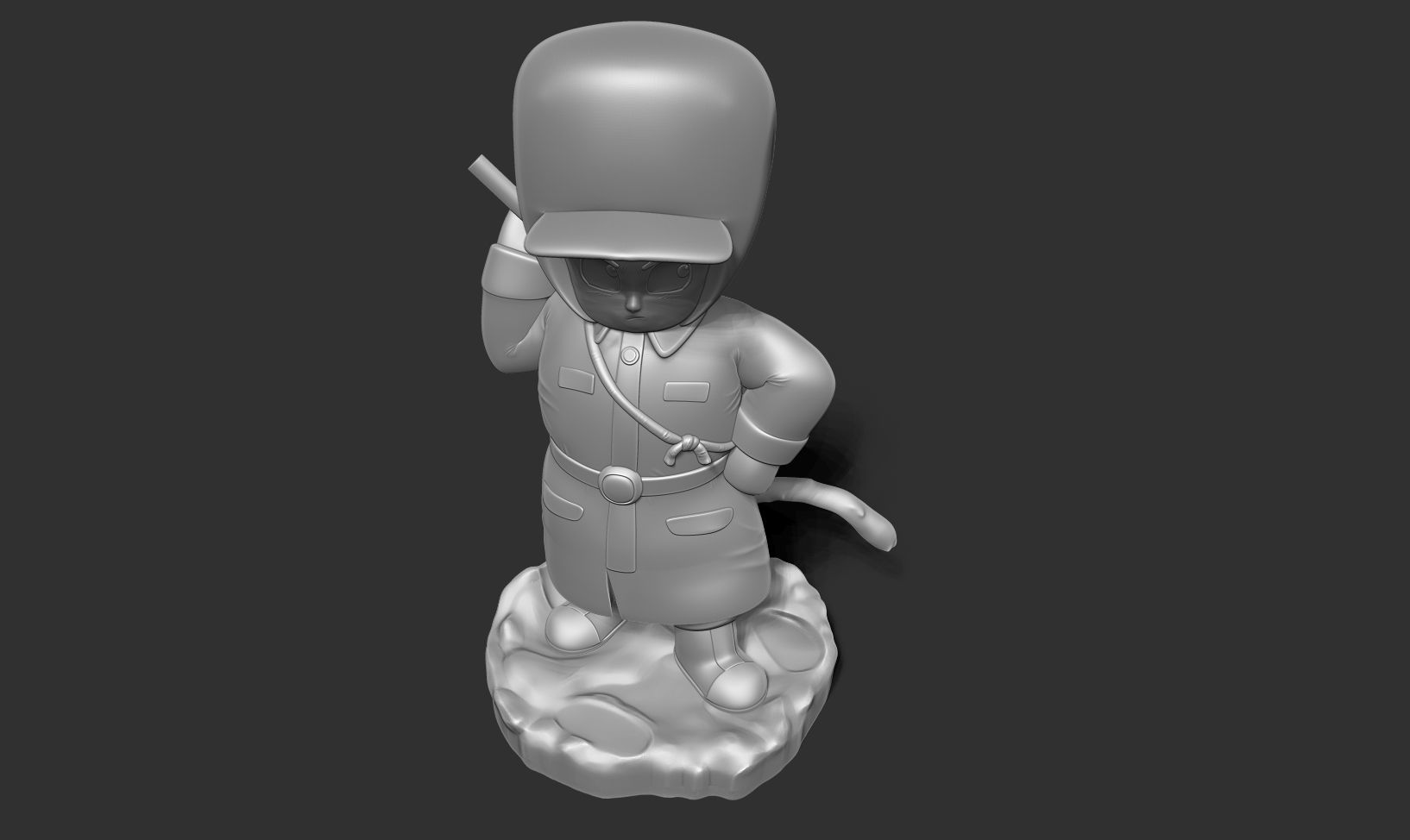 Kid Goku in Winter Outfit 3D print model_18