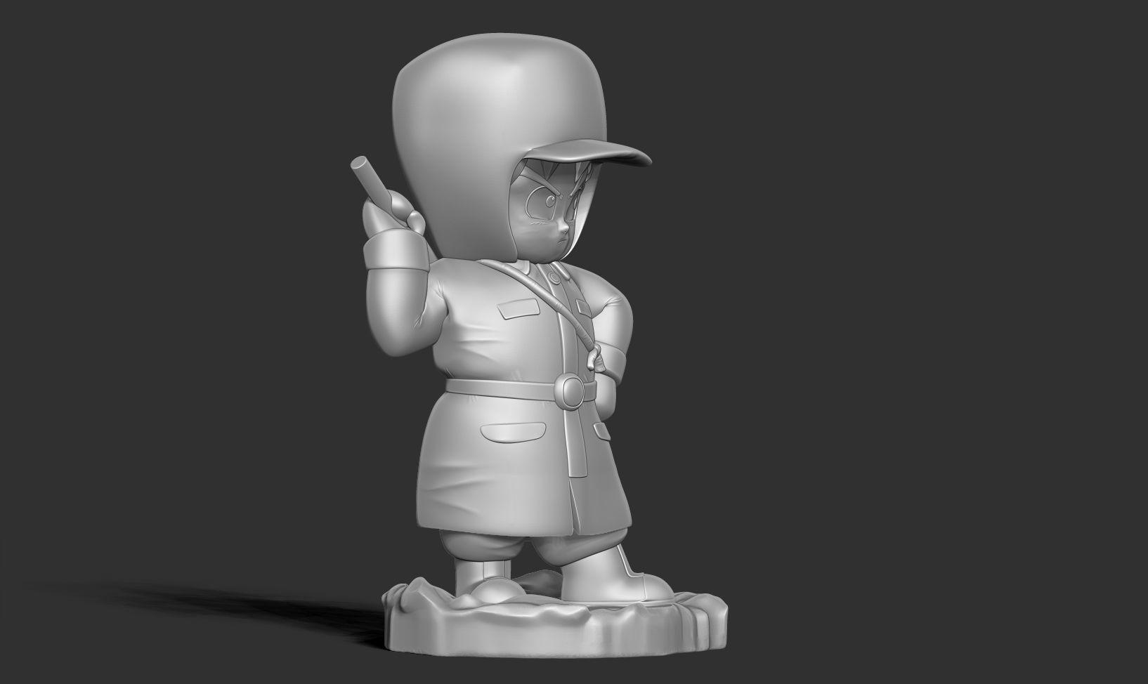 Kid Goku in Winter Outfit 3D print model_14