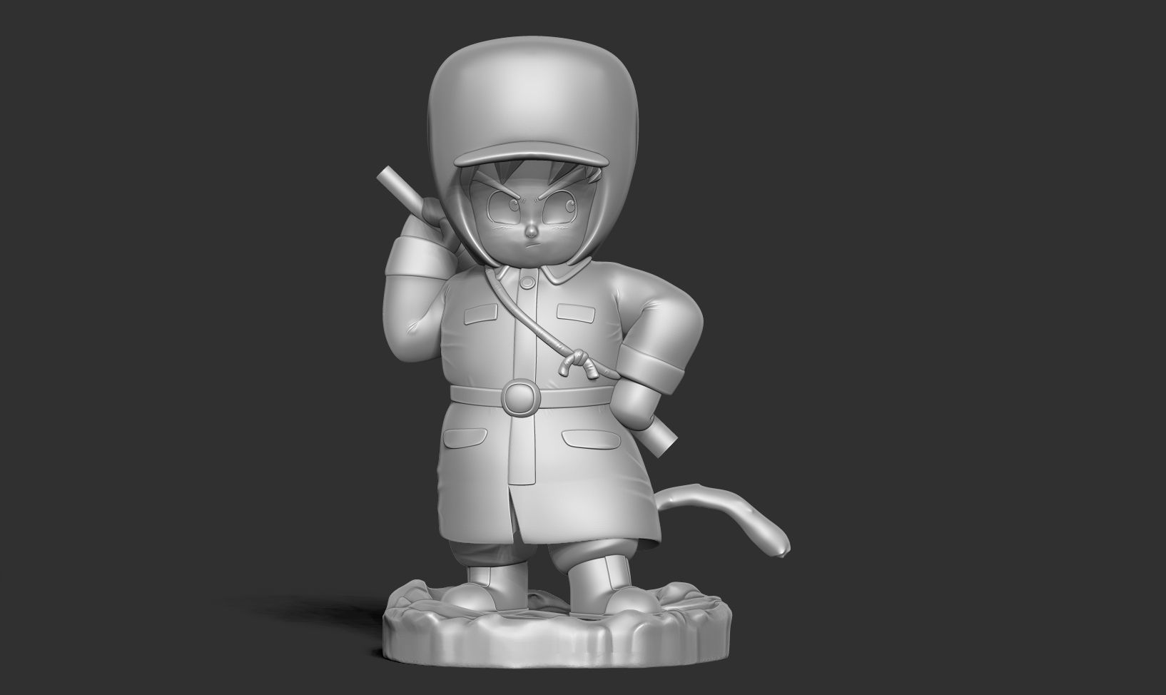 Kid Goku in Winter Outfit 3D print model_6