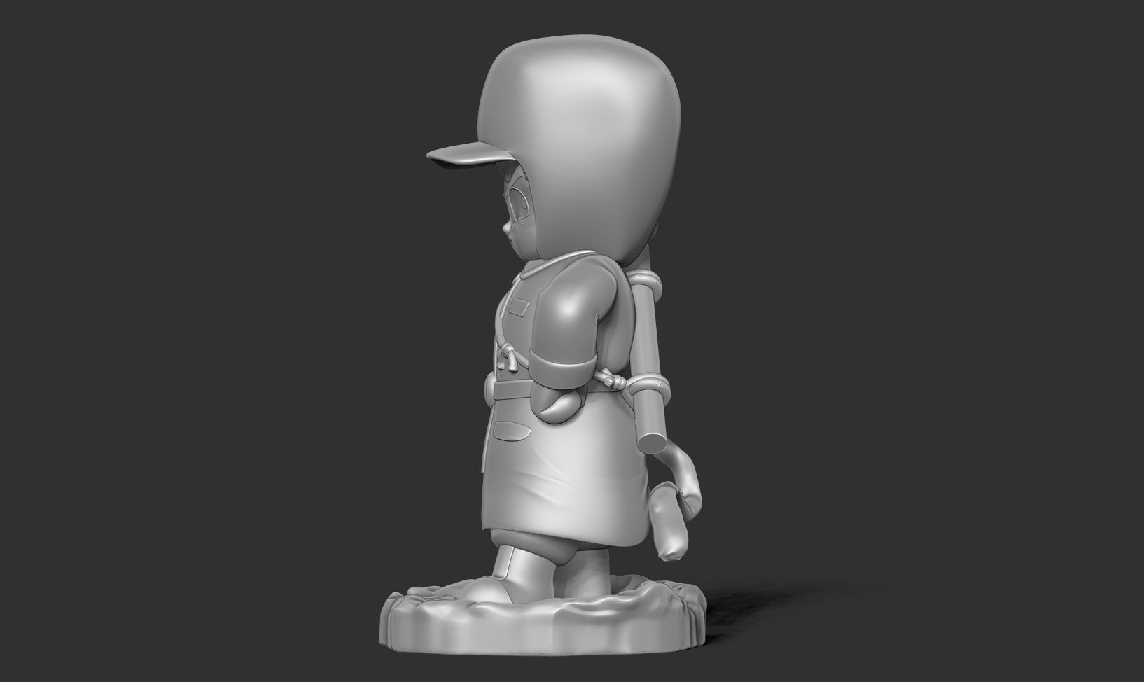 Kid Goku in Winter Outfit 3D print model_12