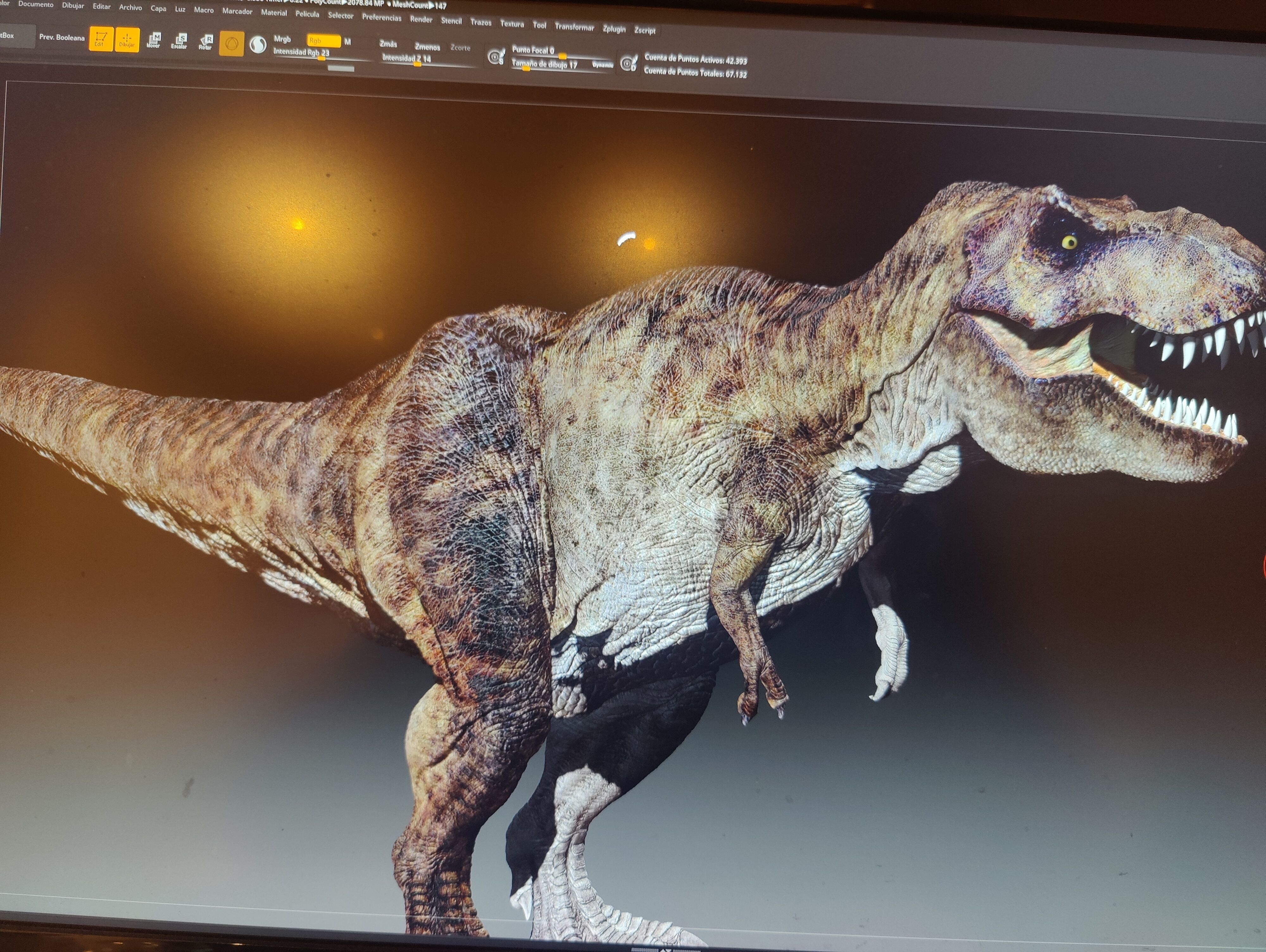 TREX ATC Paleo Art 3D model_9