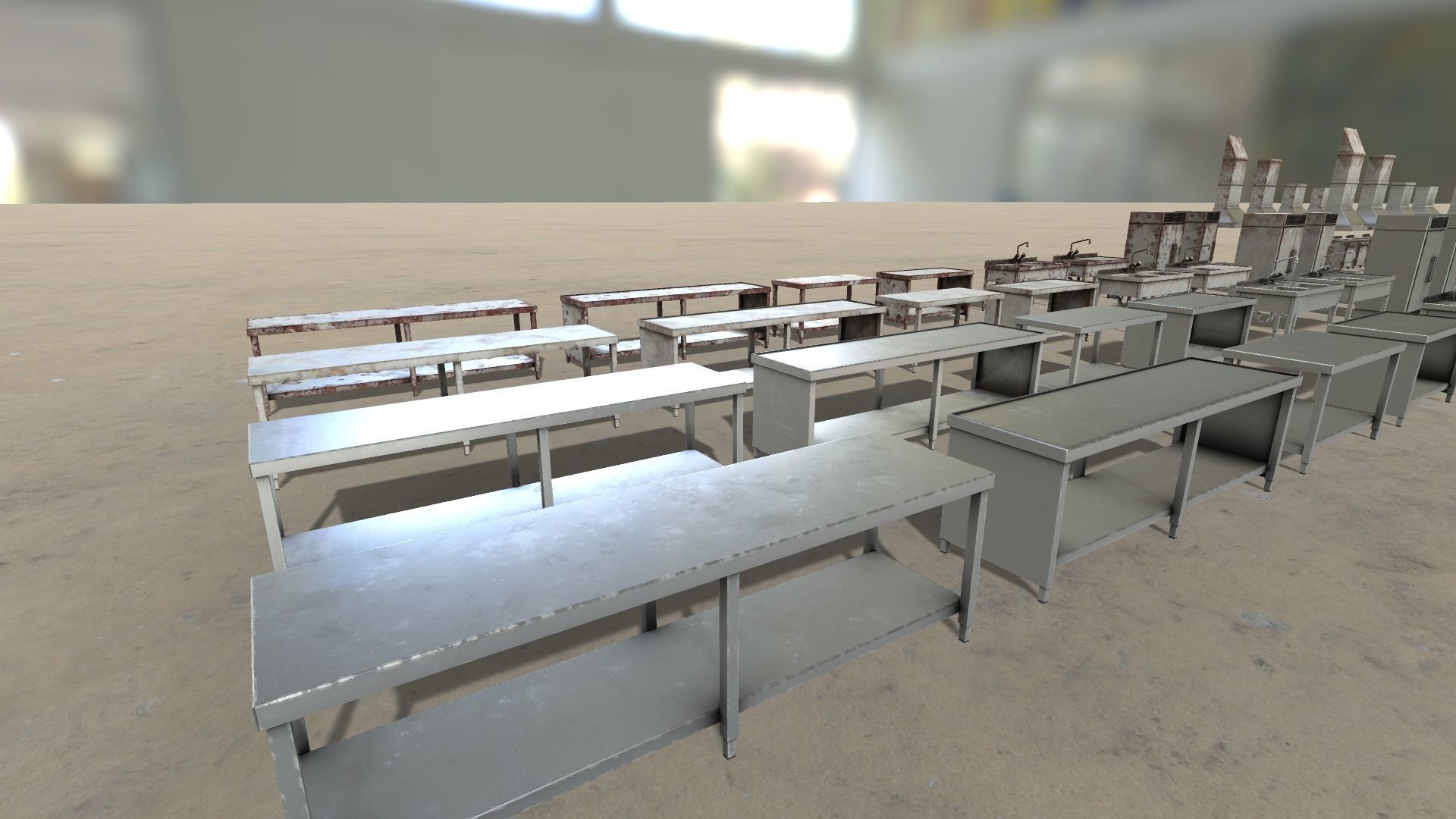 Gastronomic Kitchen Props Collection HQ - PBR Low-poly 3D model_1