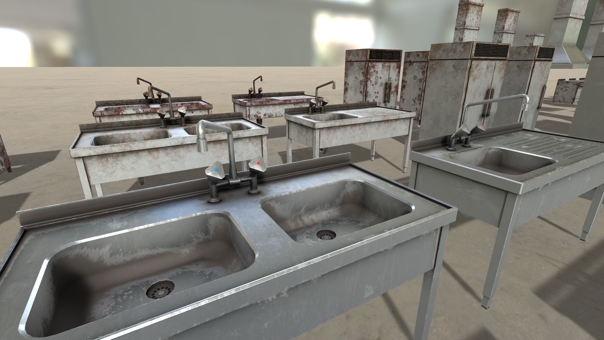 Gastronomic Kitchen Props Collection HQ - PBR Low-poly 3D model_4