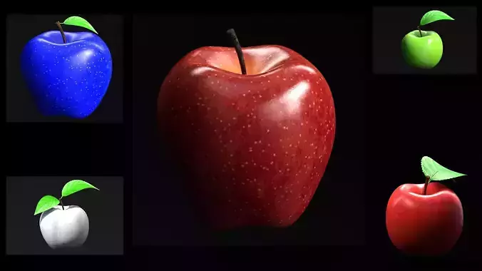 Apple 3D Model Collection