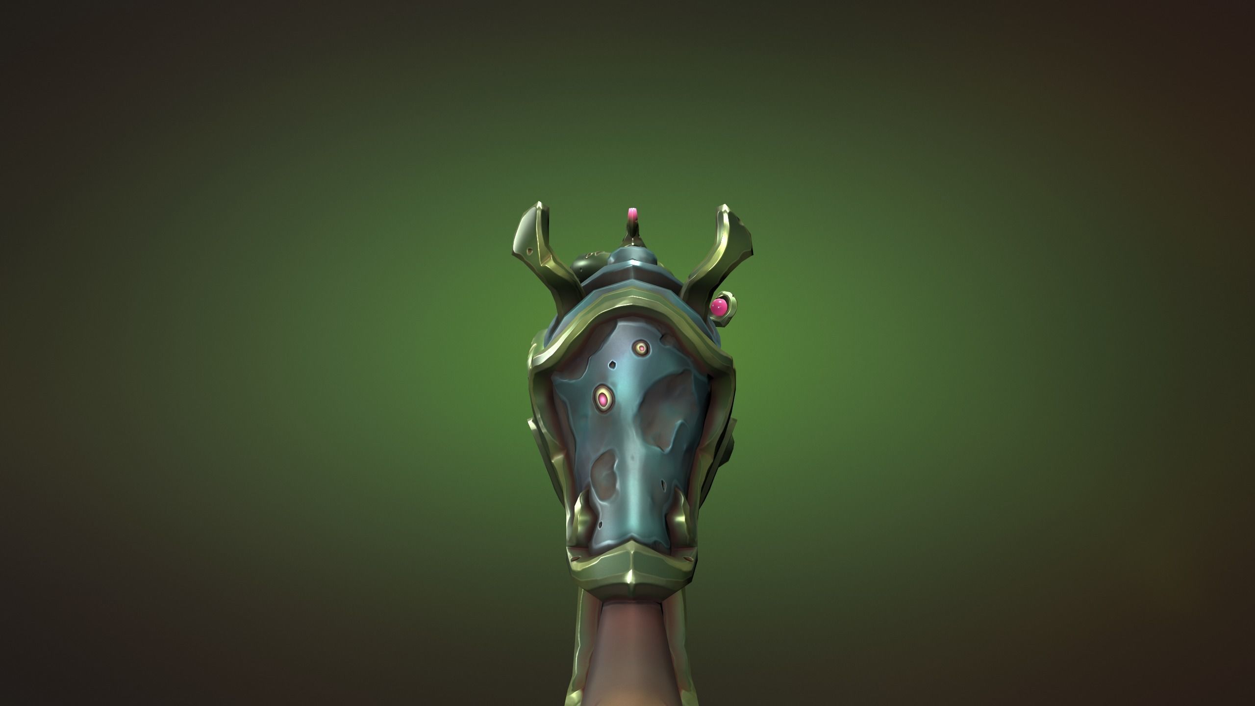 Octupus sniper rifle Low-poly 3D model_14