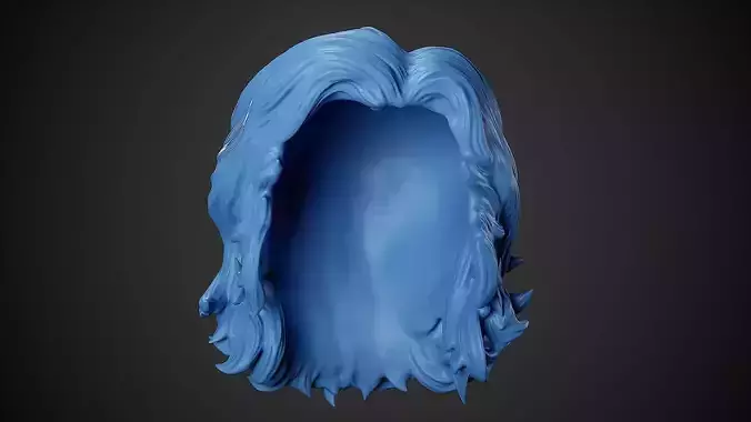 Detailed Hair Sculpt 05 3D print model