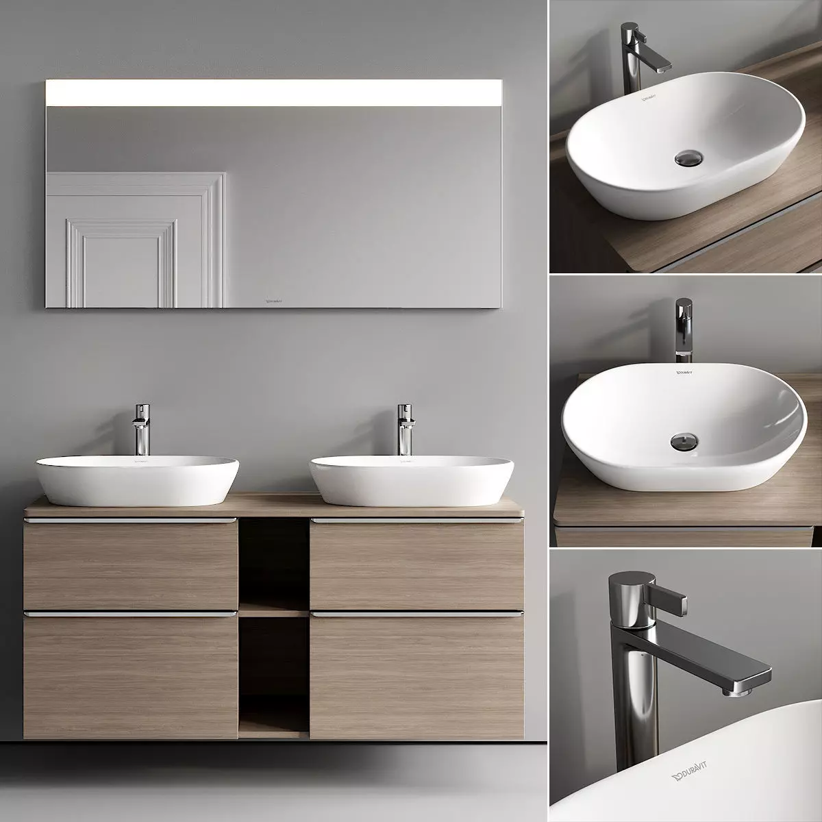 Duravit D-Neo Vanity Unit Set 4 3D model_0