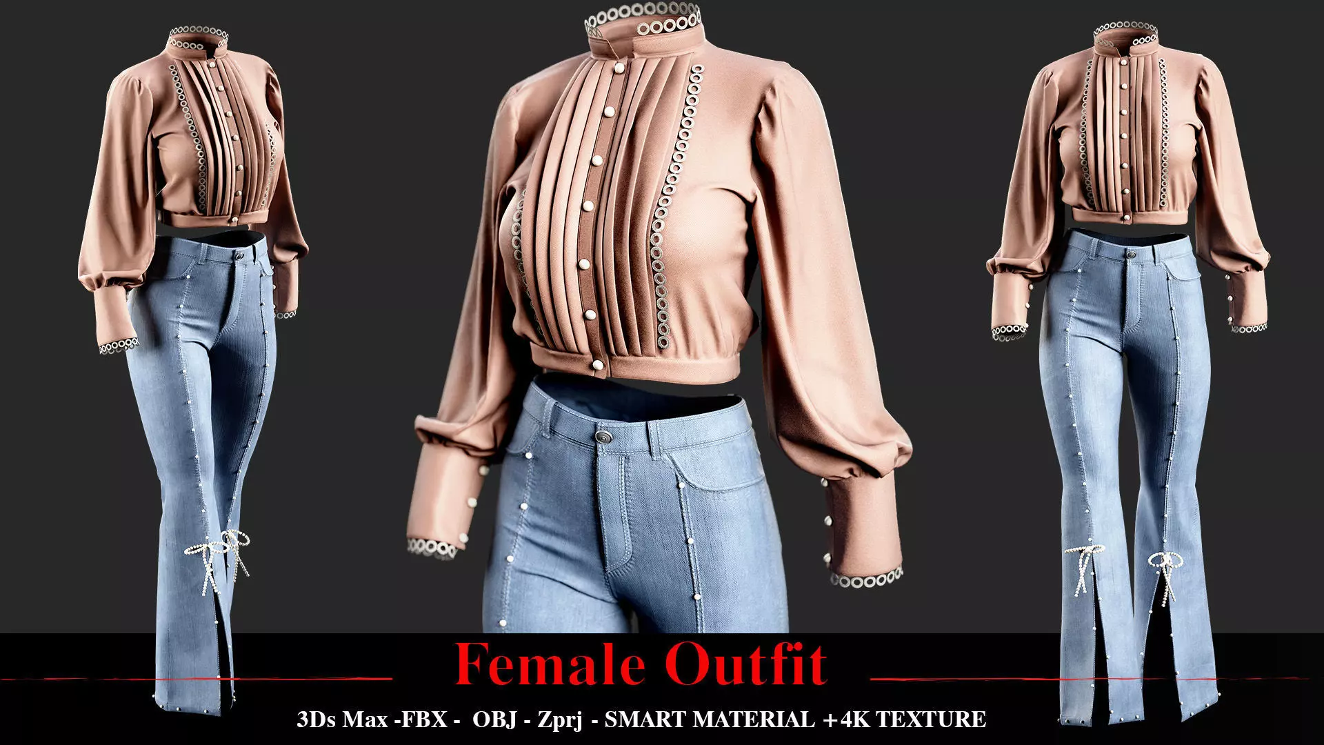 Female outfit 3D model
