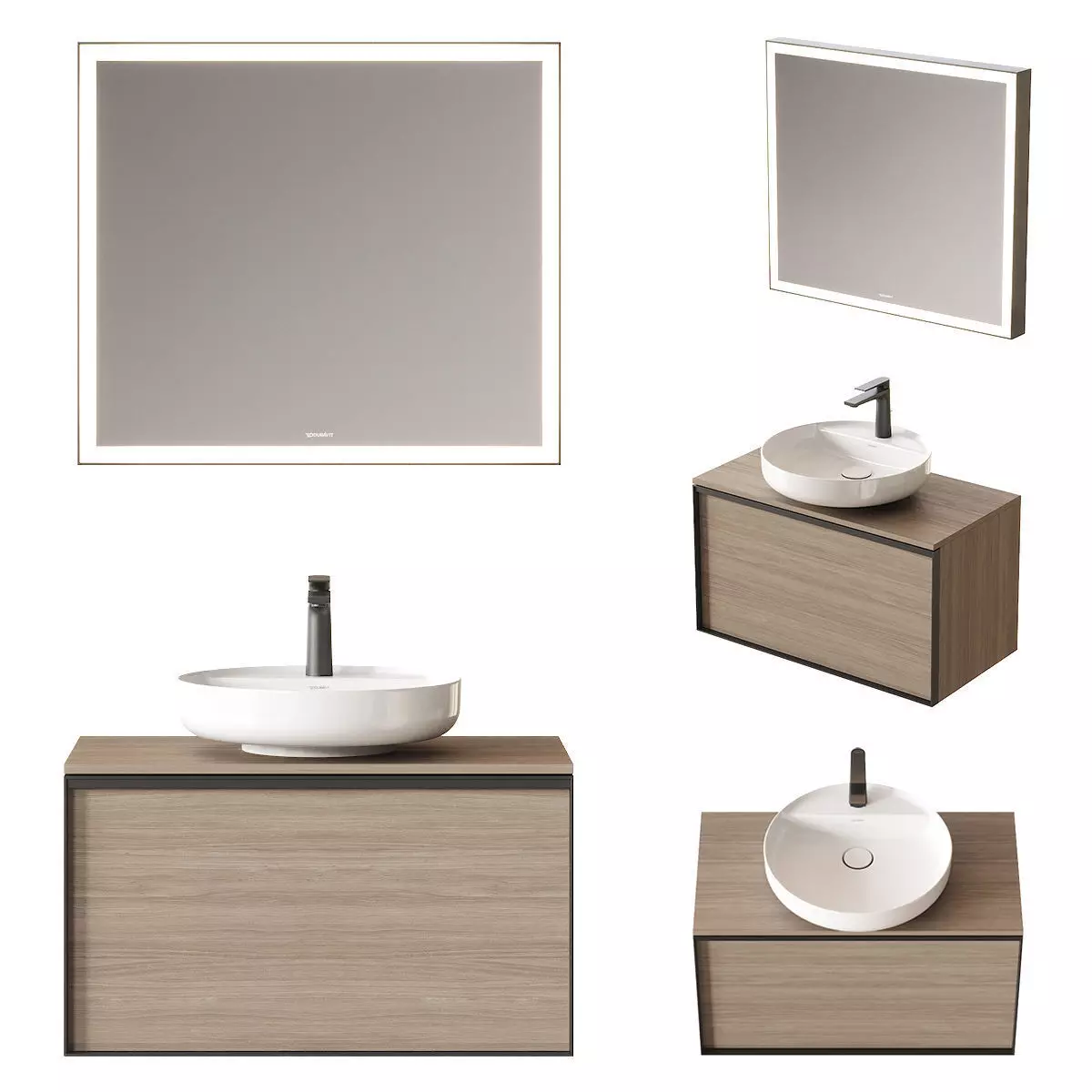 Duravit Vitrium Vanity Unit Set 1 3D model_0