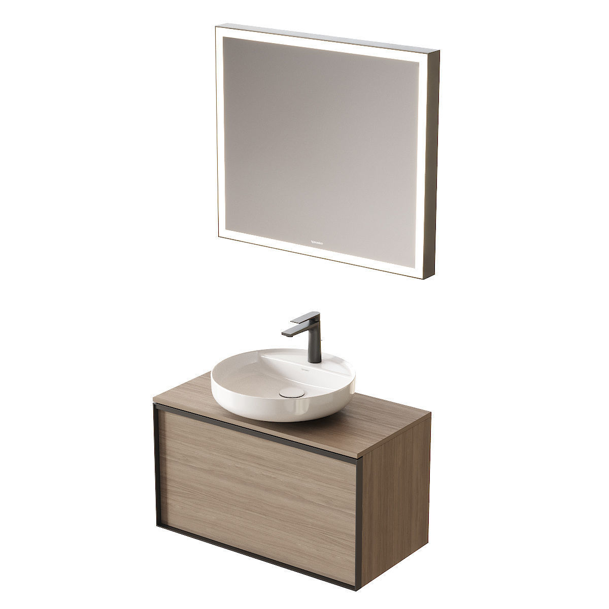 Duravit Vitrium Vanity Unit Set 1 3D model_1
