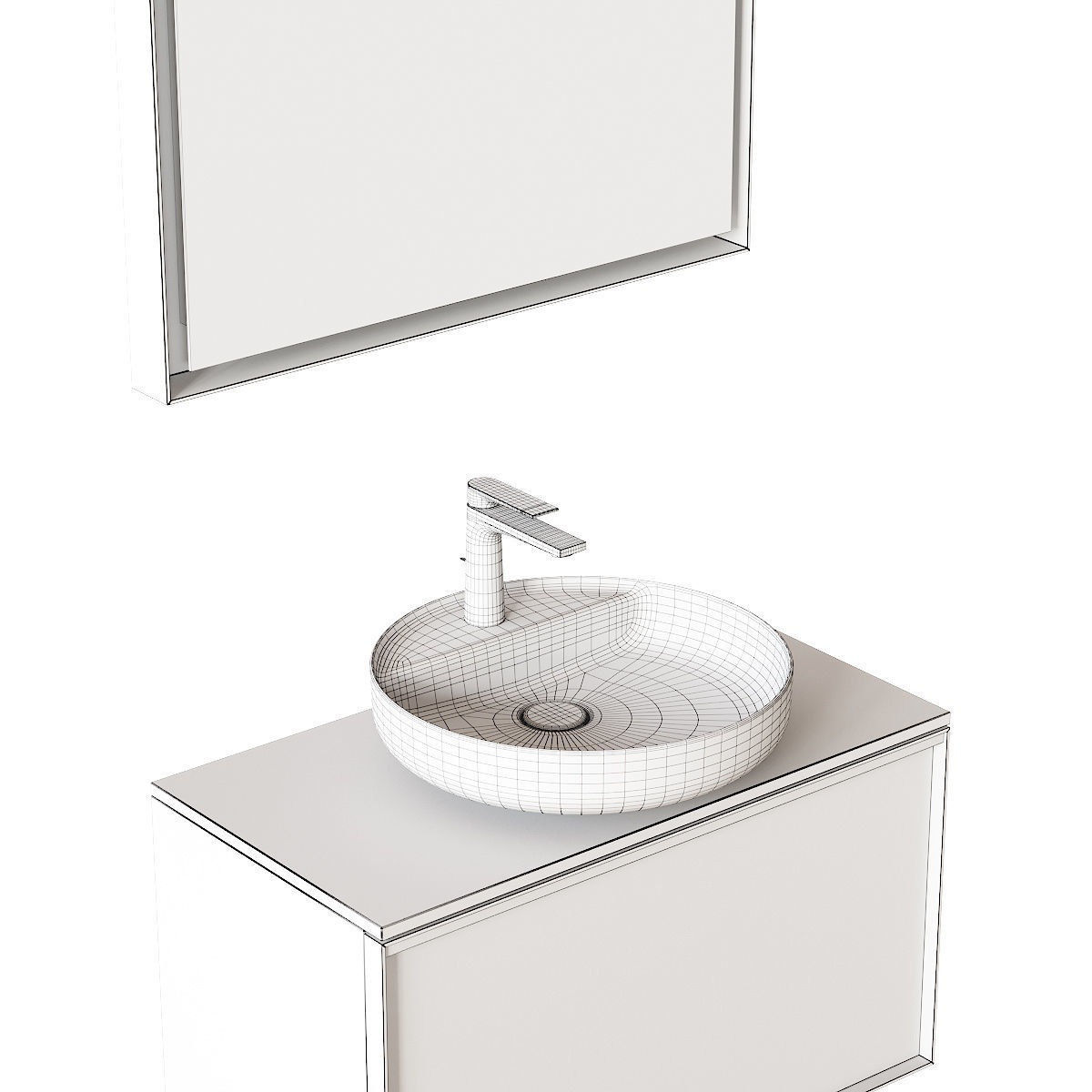 Duravit Vitrium Vanity Unit Set 1 3D model_4