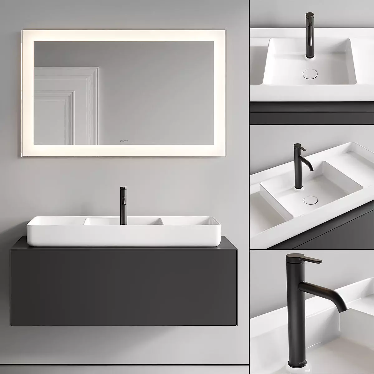 Duravit Bento Stark Vanity Unit Set 1 3D model_0